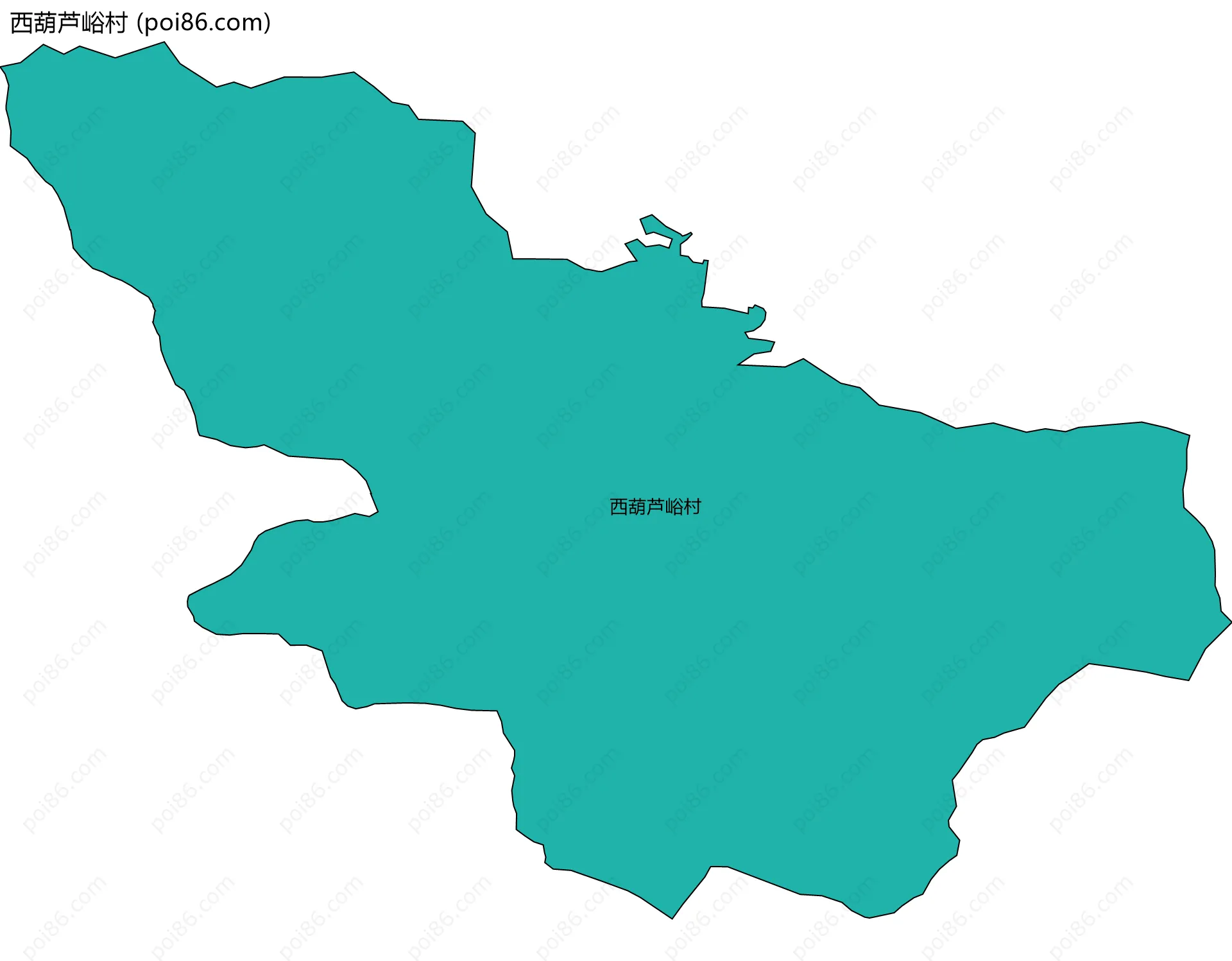 西葫芦峪村边界地图