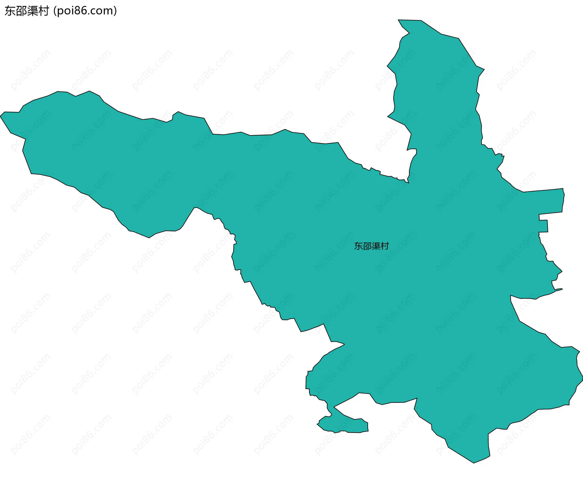 东邵渠村边界地图