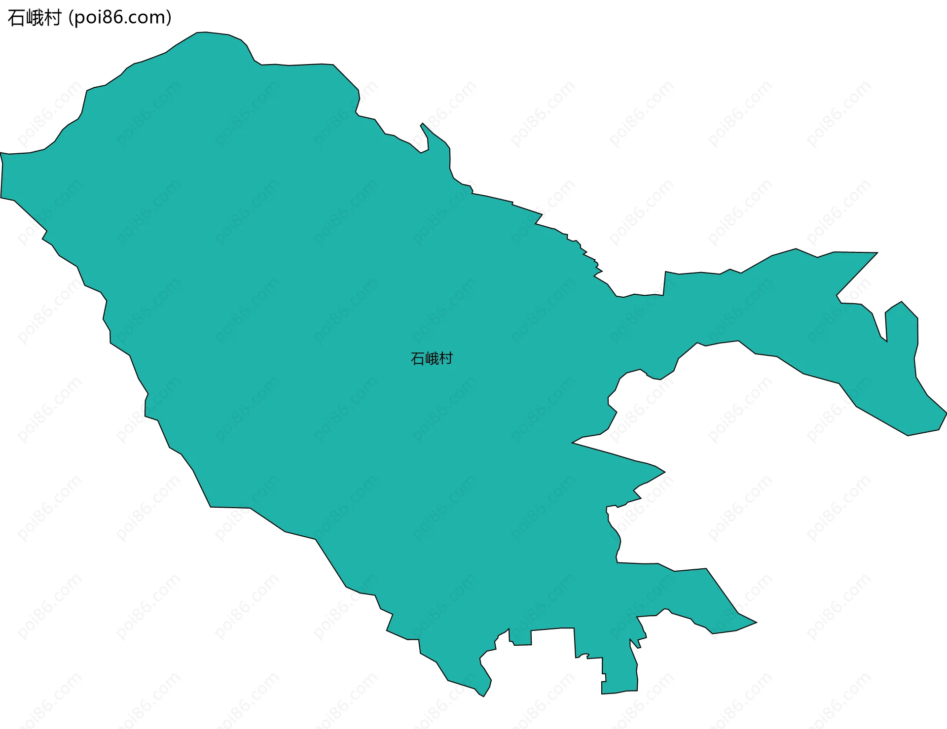 石峨村边界地图