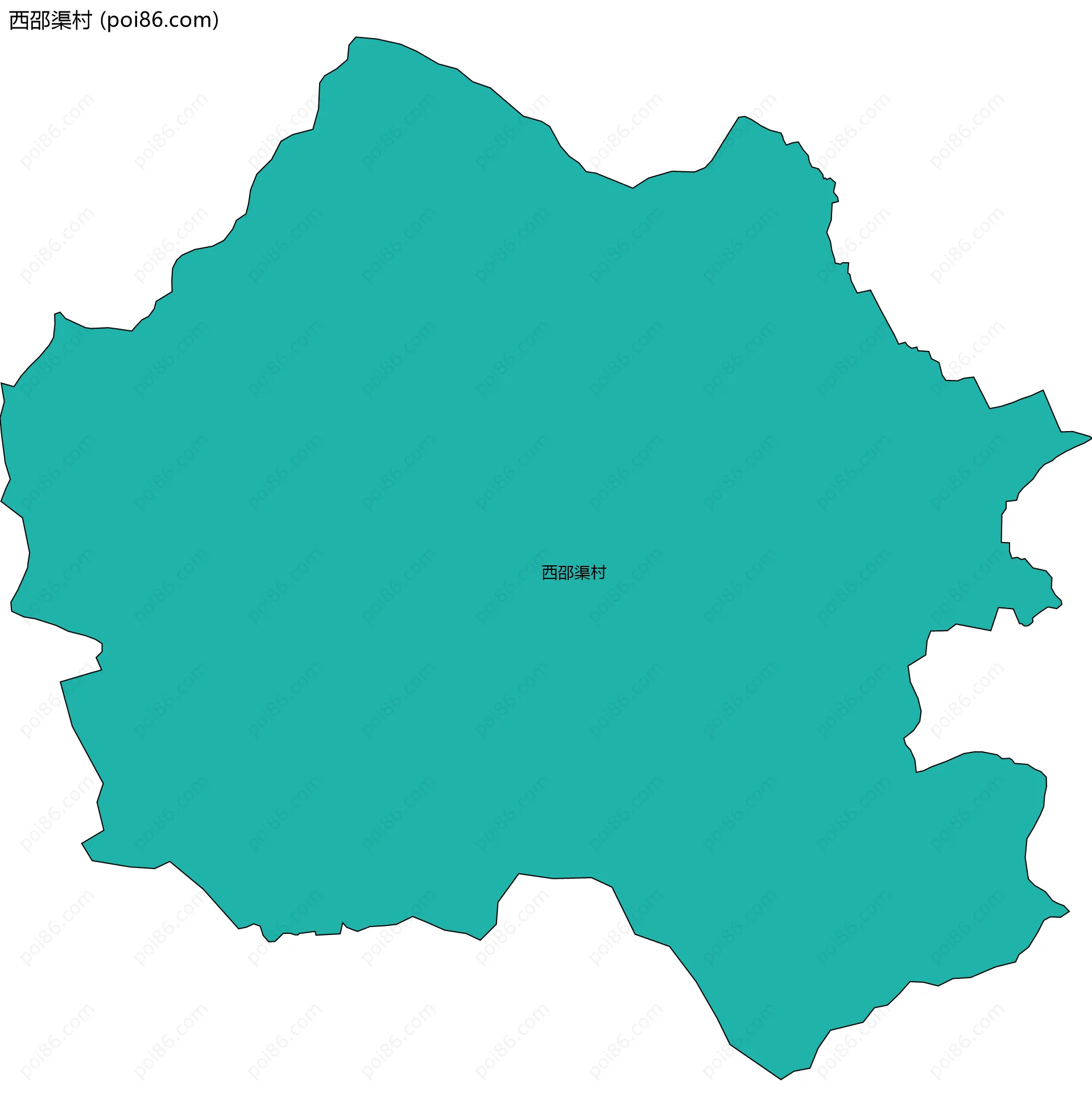 西邵渠村边界地图