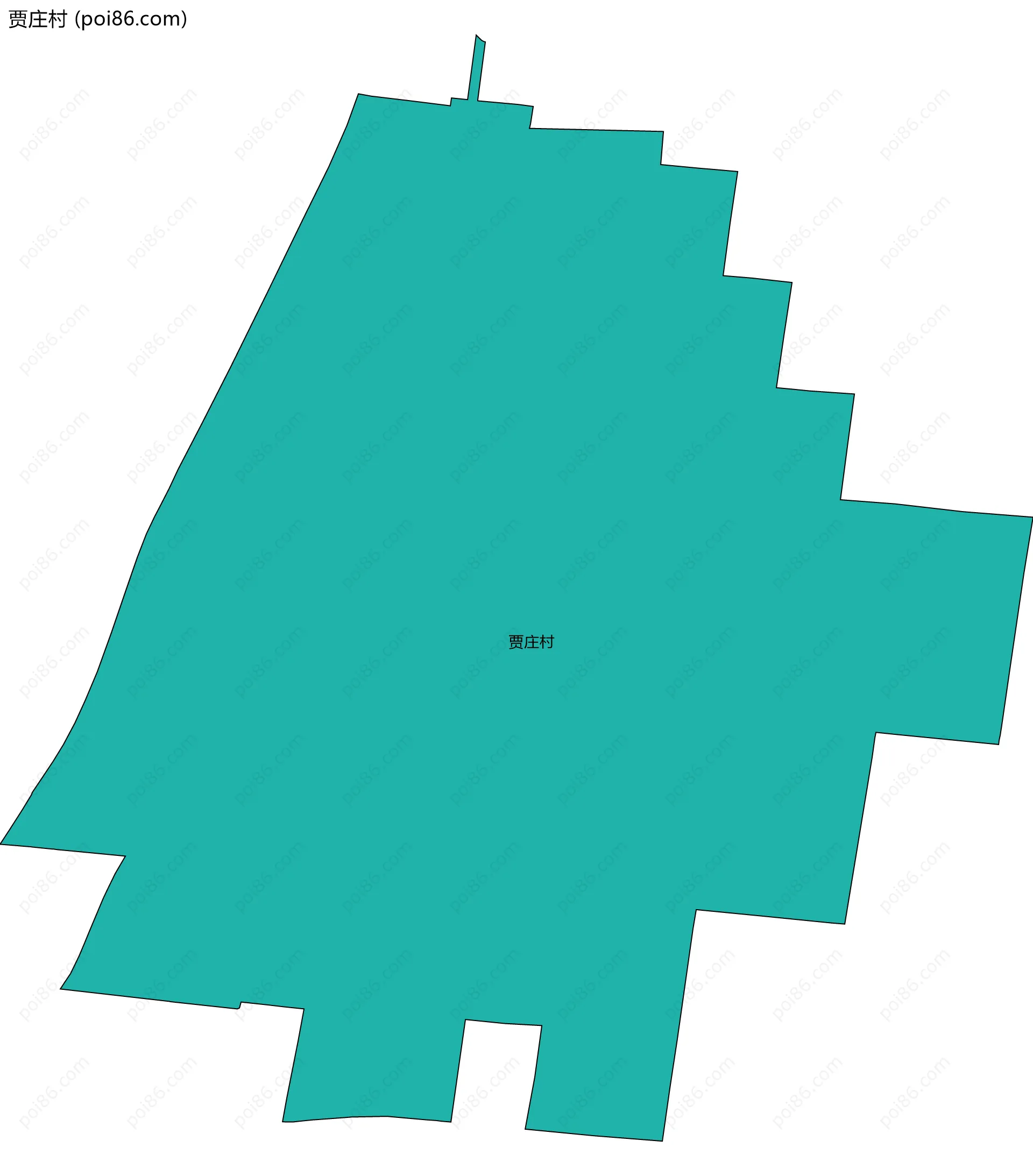 贾庄村边界地图