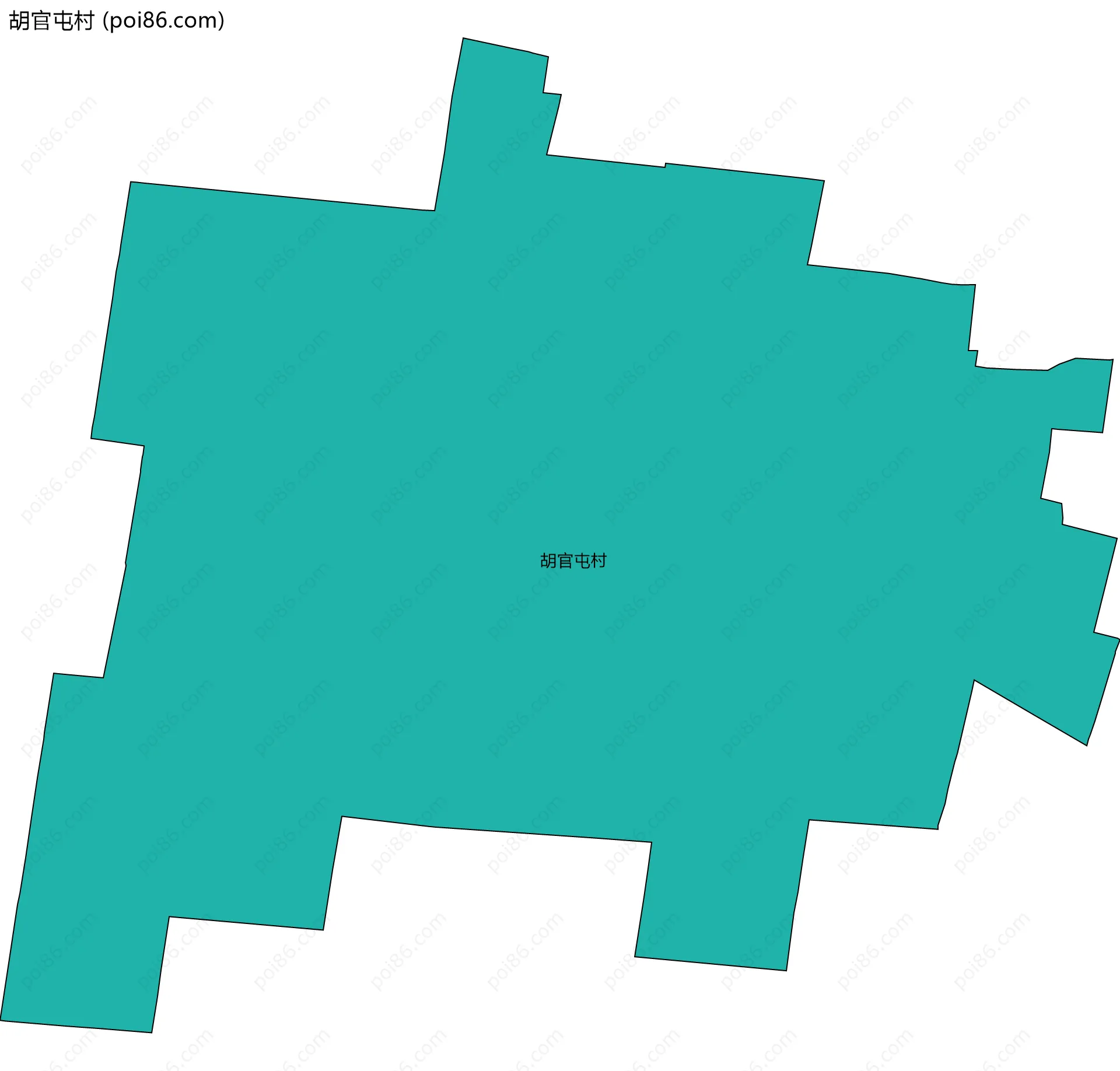 胡官屯村边界地图