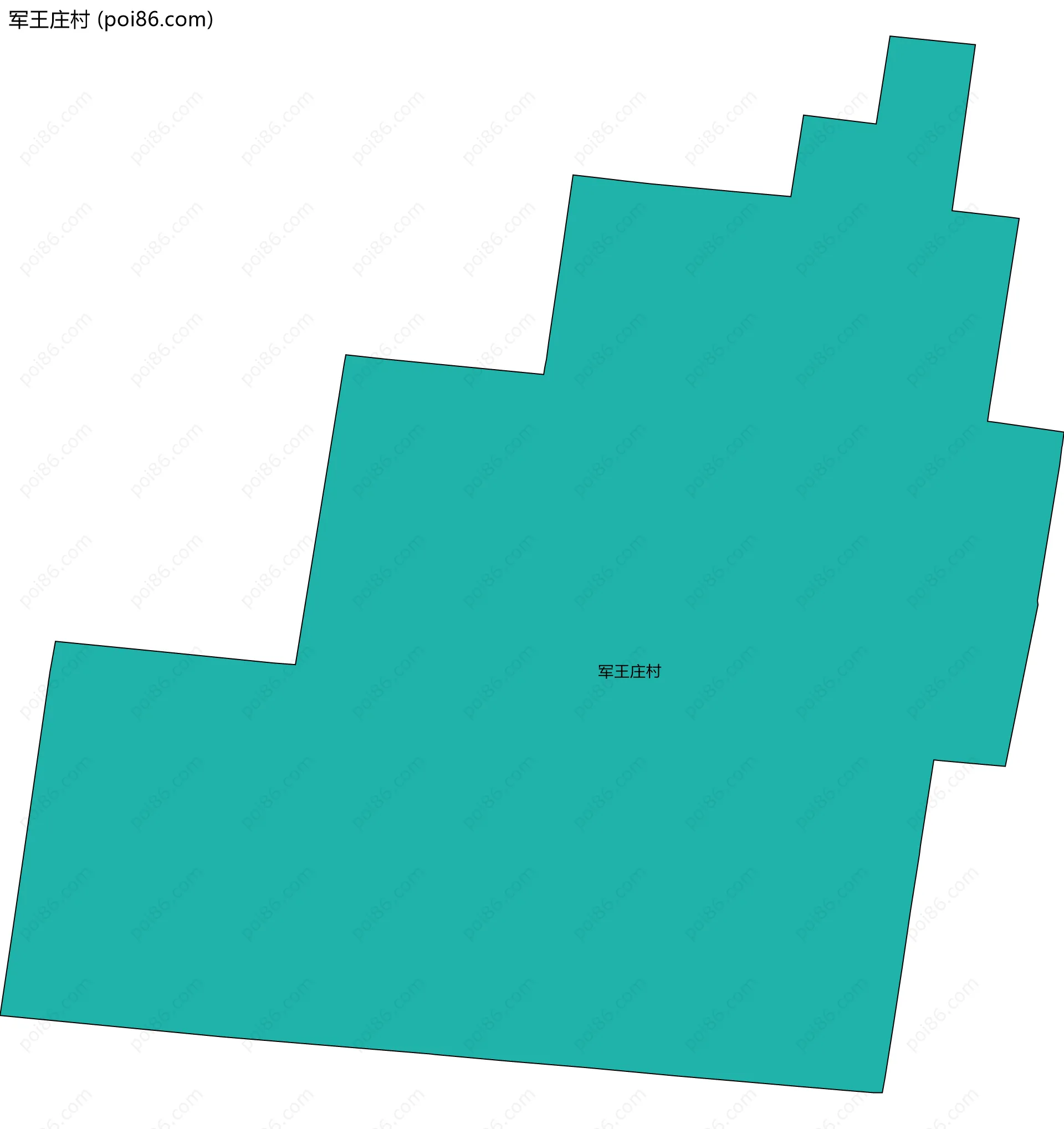 军王庄村边界地图