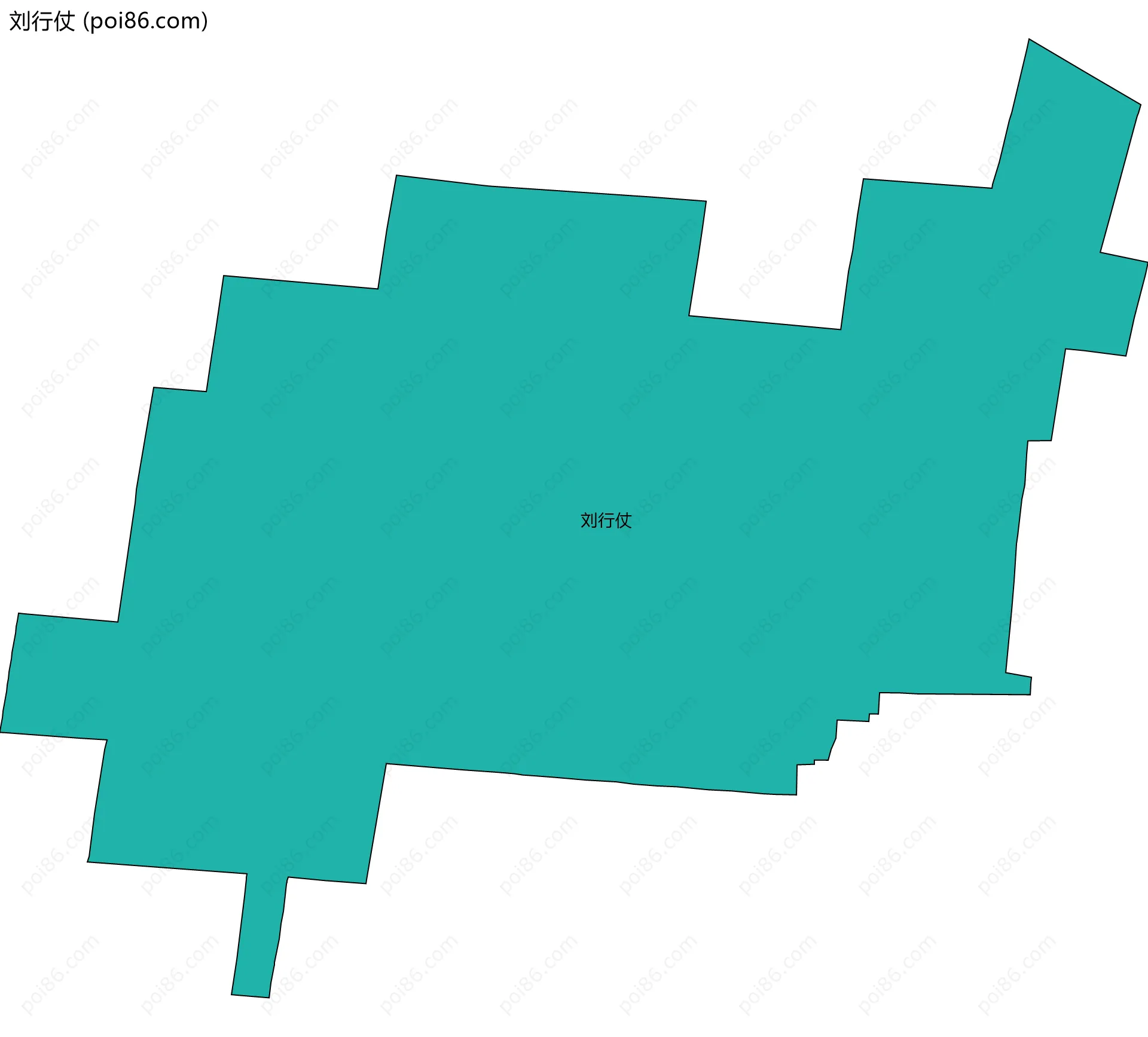 刘行仗边界地图