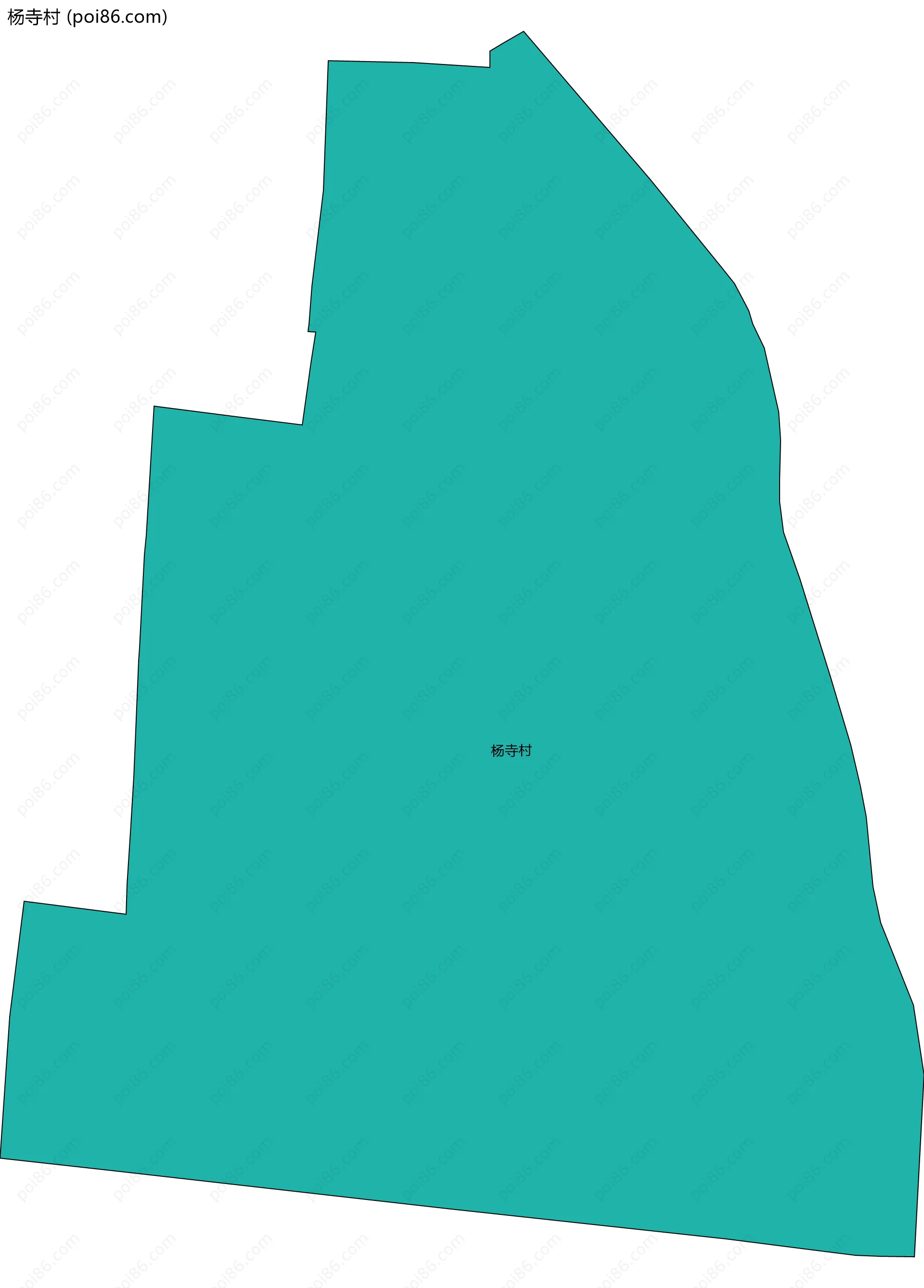 杨寺村边界地图