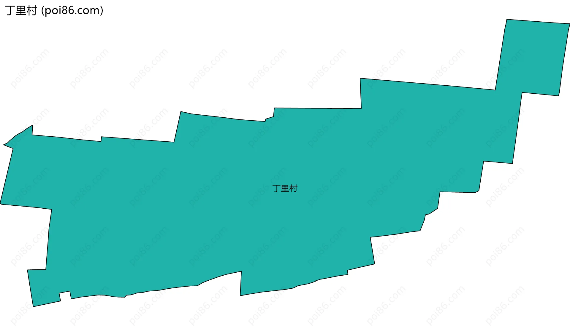丁里村边界地图