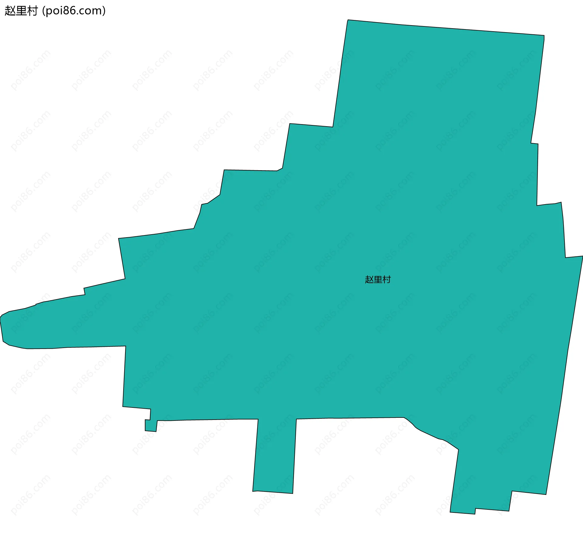 赵里村边界地图