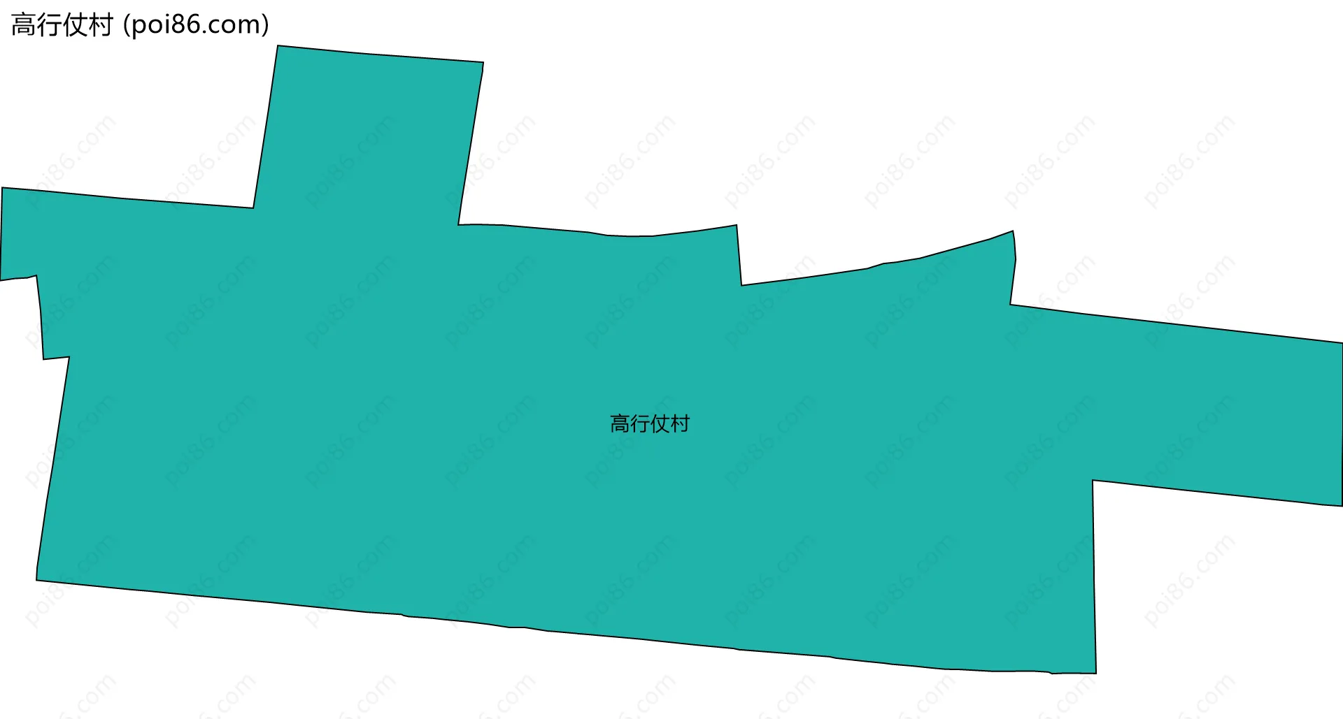 高行仗村边界地图