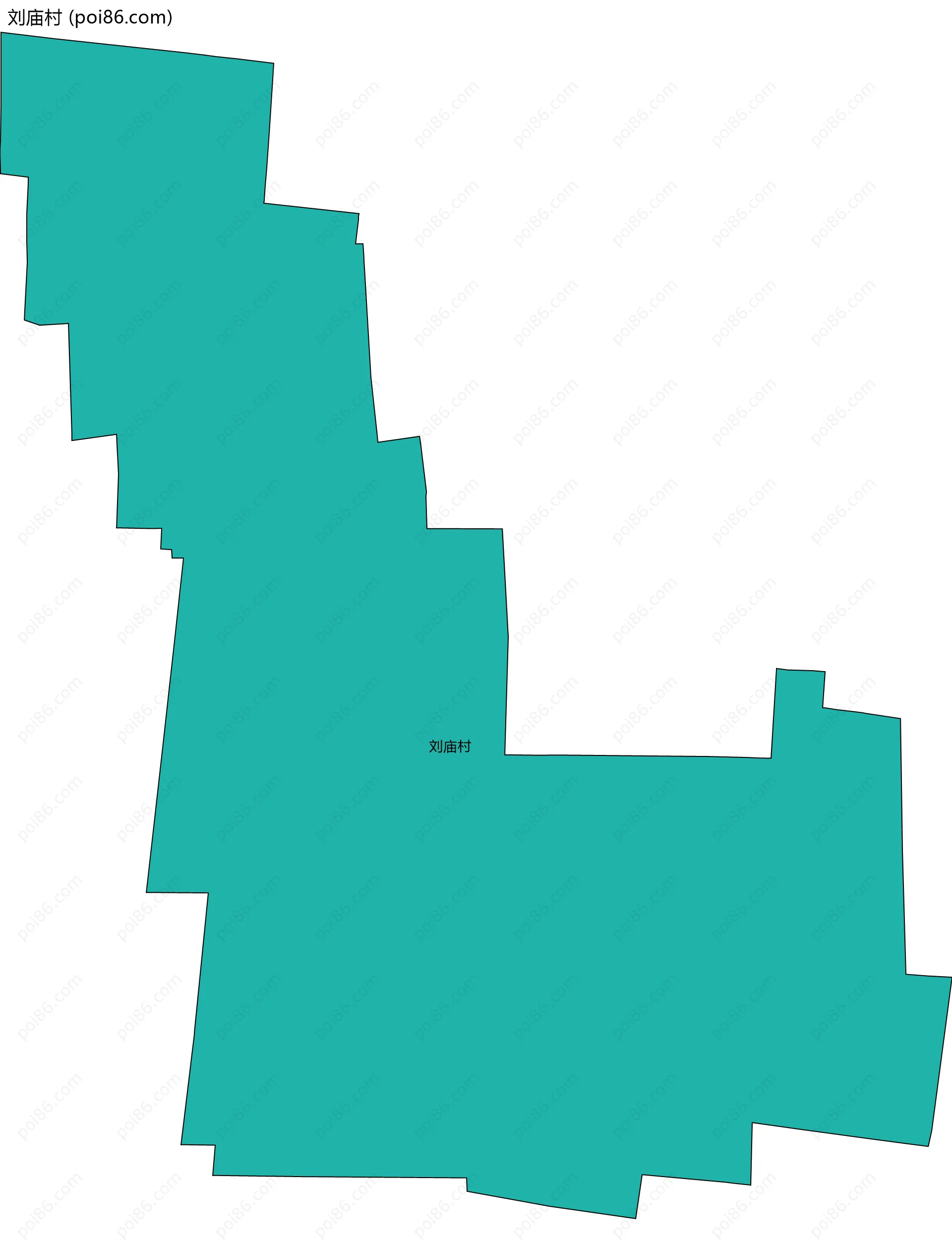 刘庙村边界地图