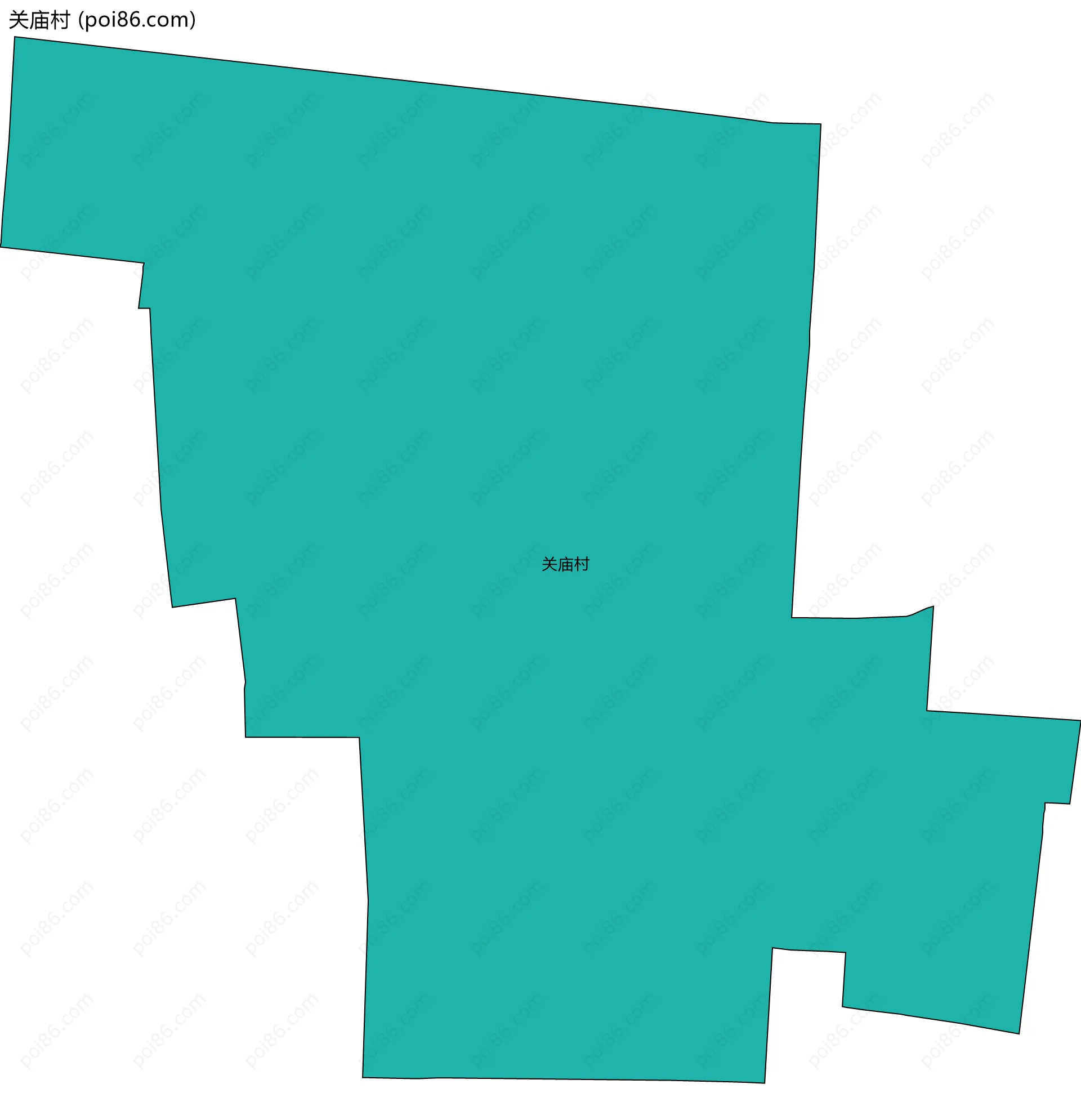 关庙村边界地图