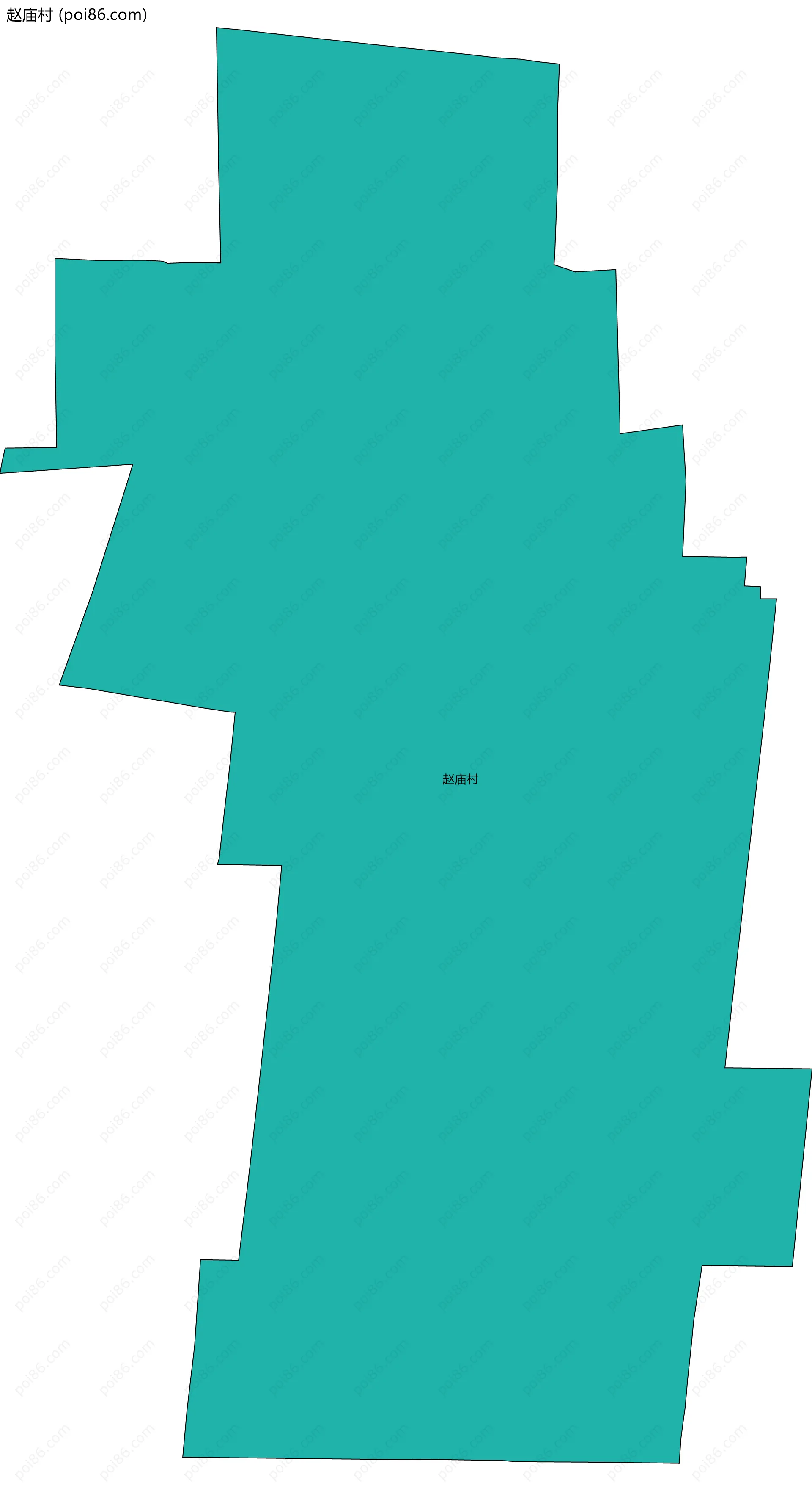 赵庙村边界地图