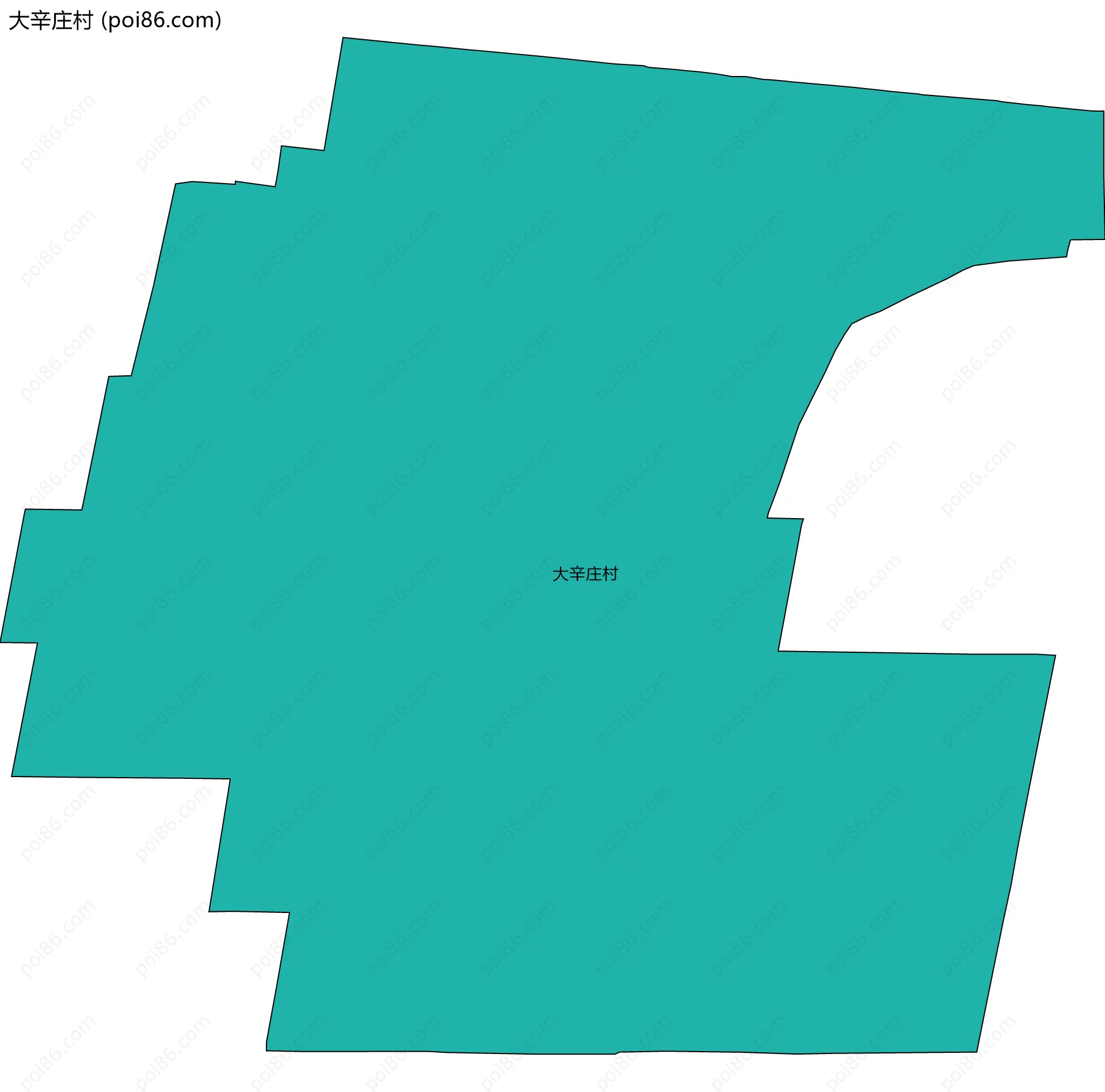 大辛庄村边界地图