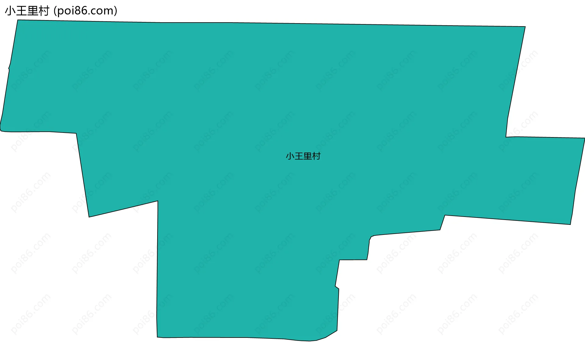 小王里村边界地图