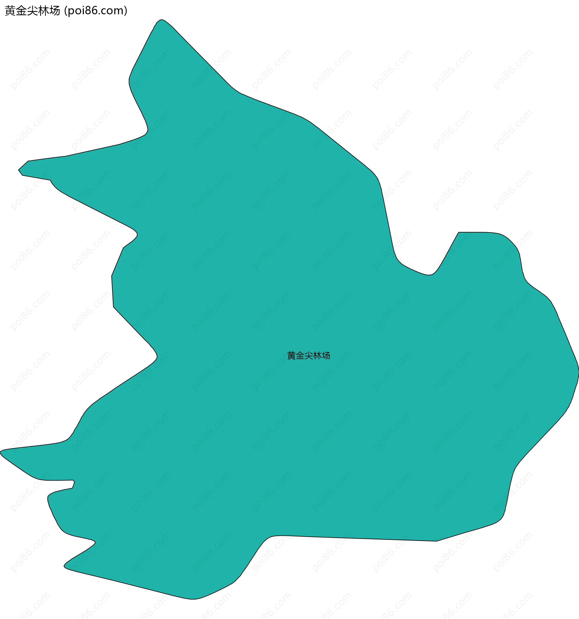 黄金尖林场边界地图