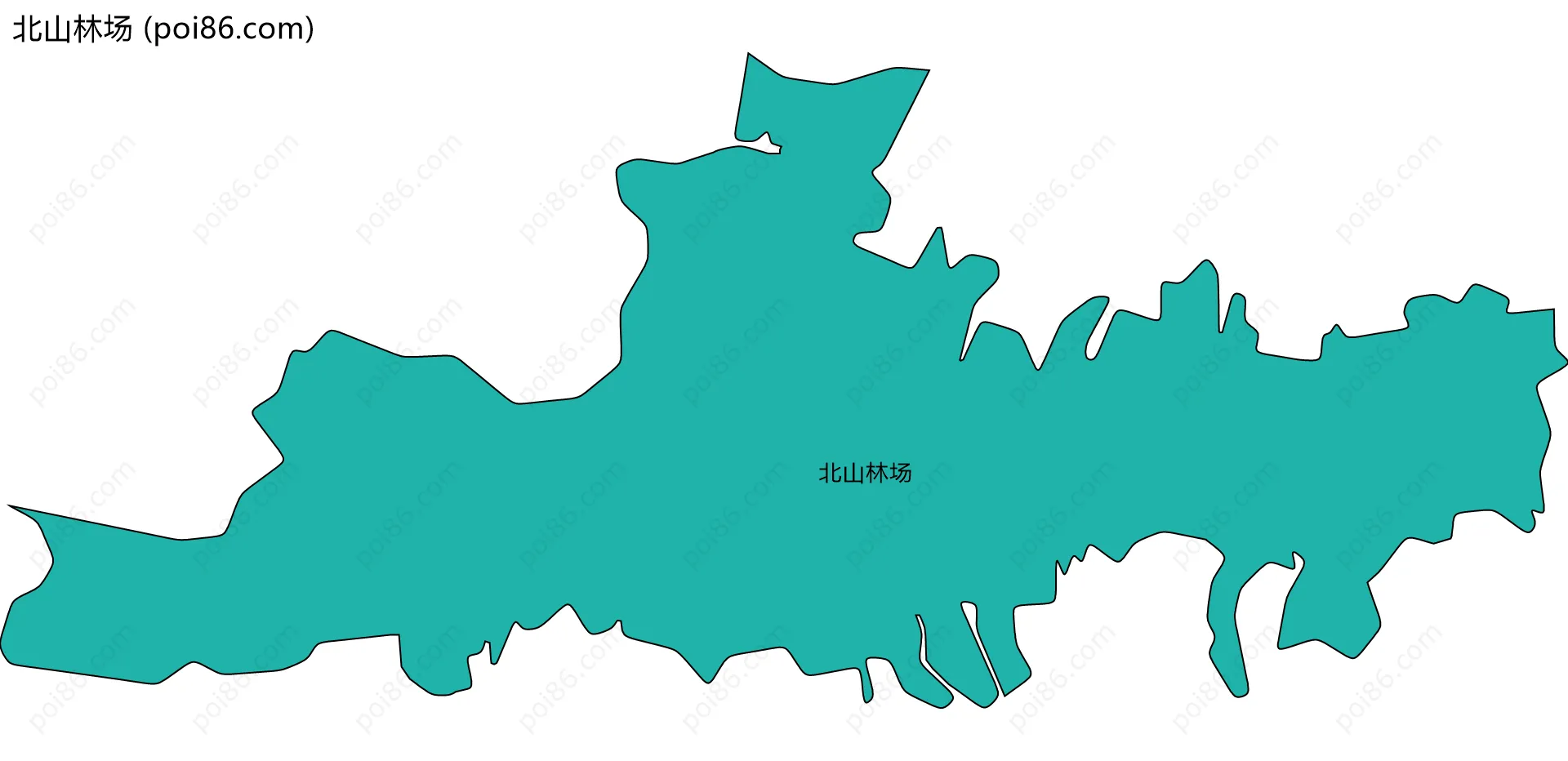 北山林场边界地图