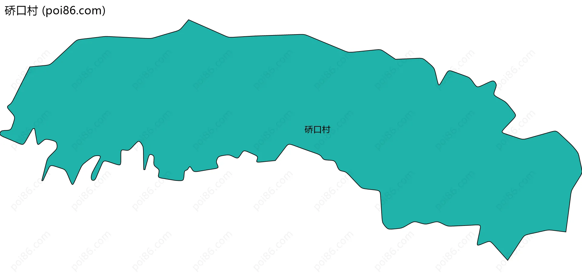 硚口村边界地图