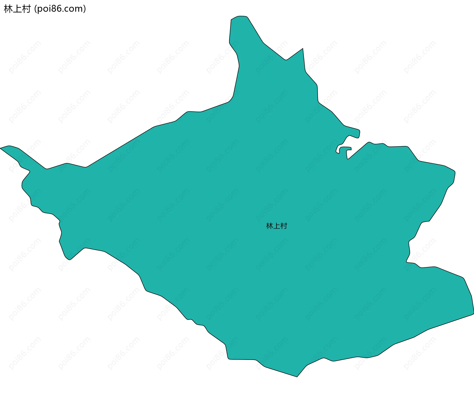 林上村边界地图