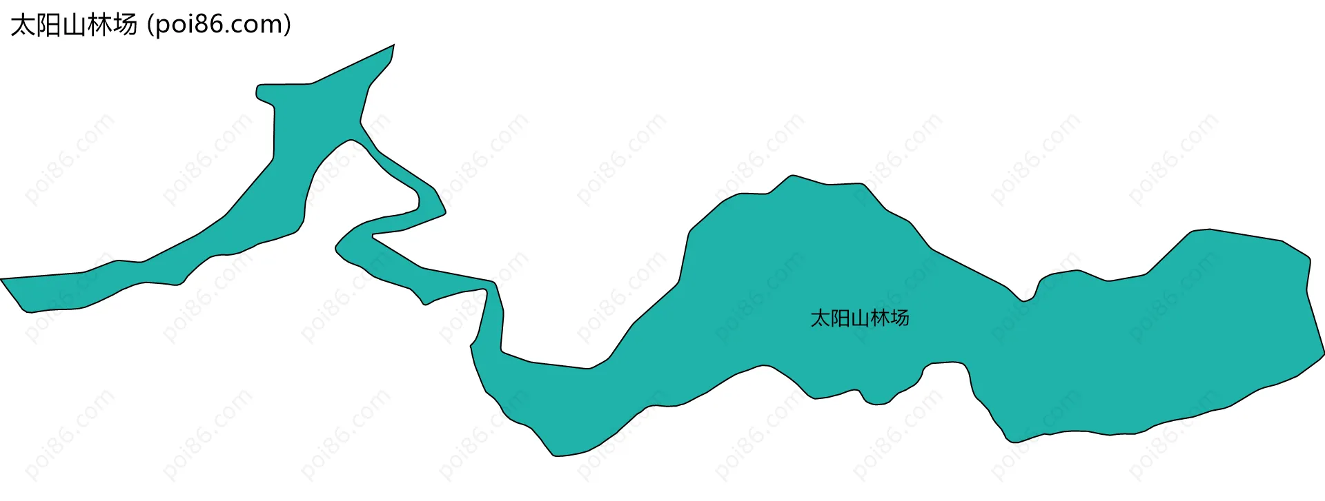 太阳山林场边界地图