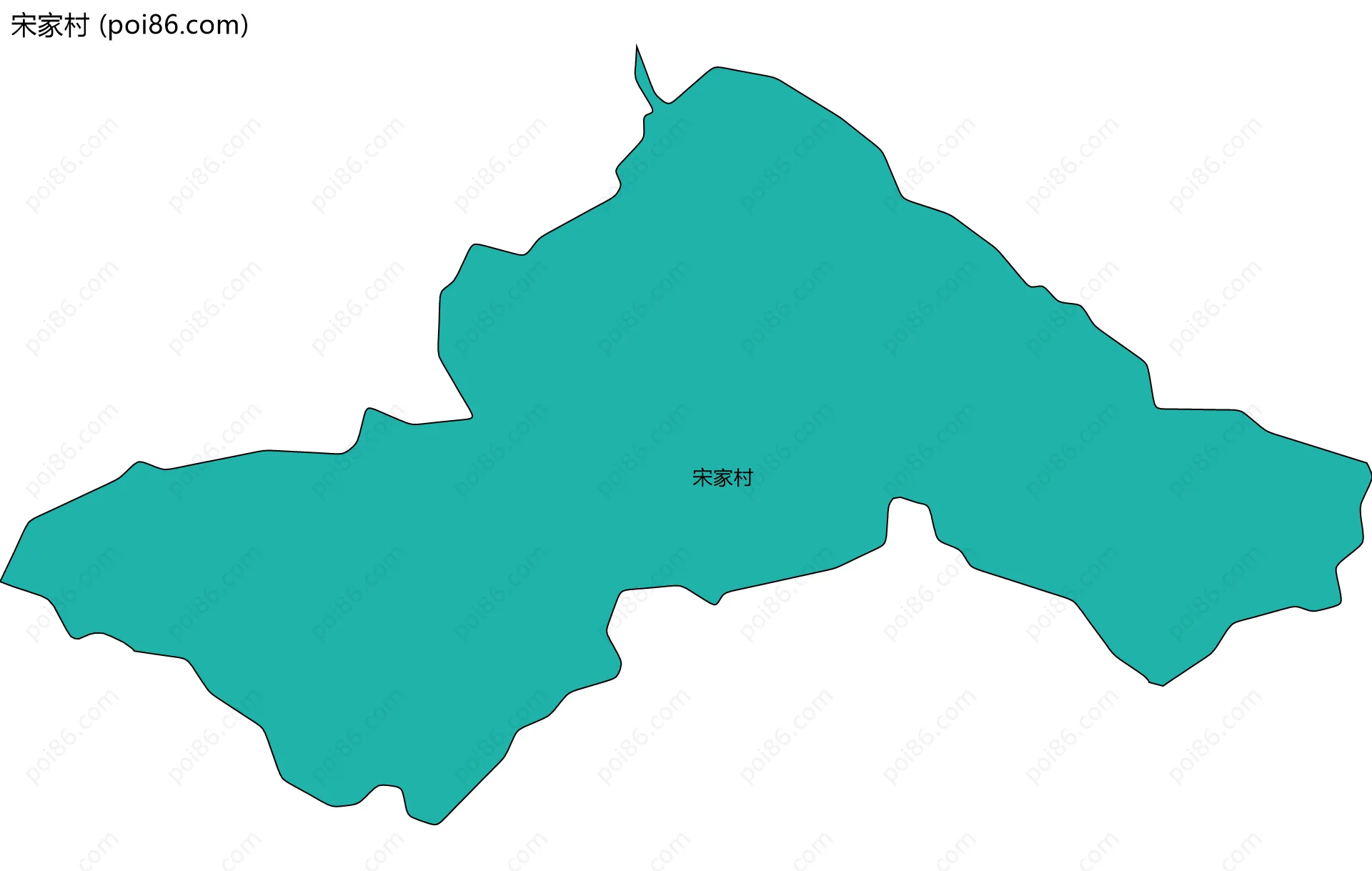 宋家村边界地图