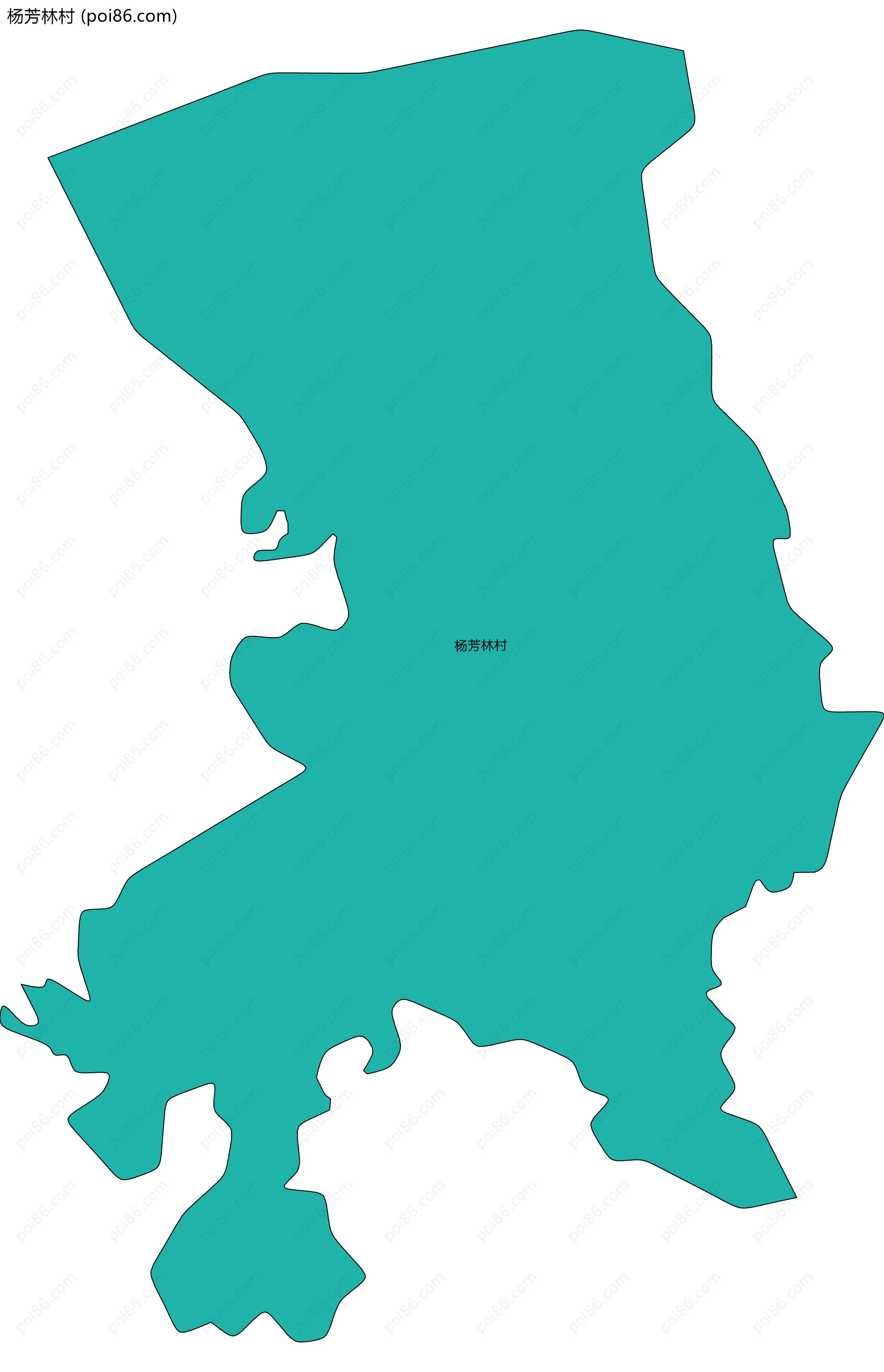 杨芳林村边界地图