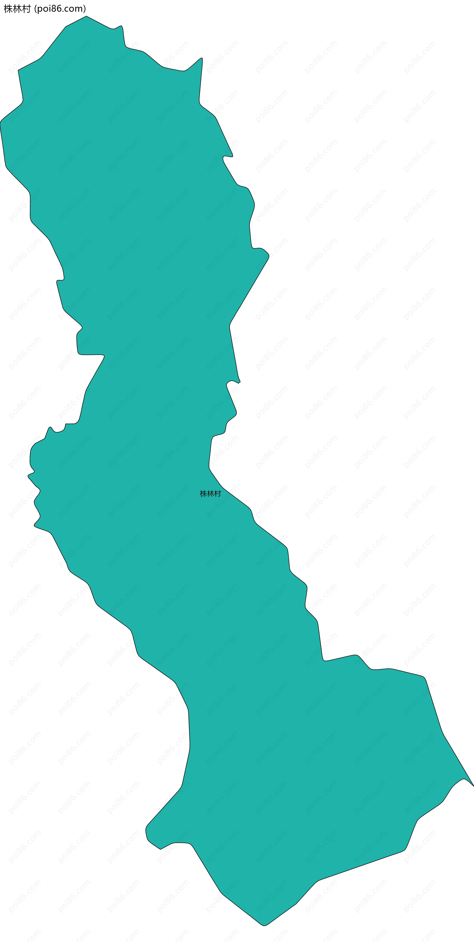 株林村边界地图