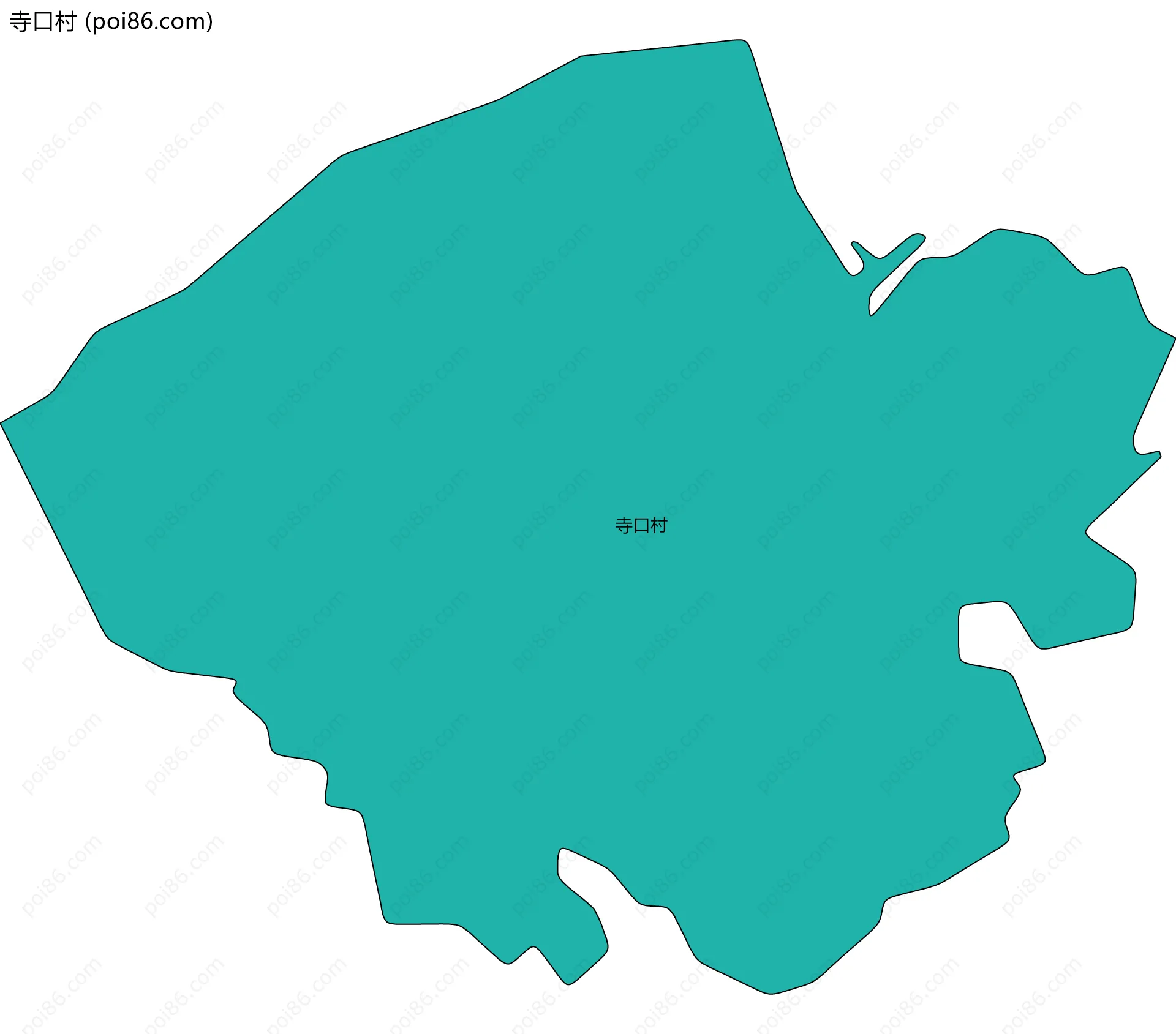 寺口村边界地图