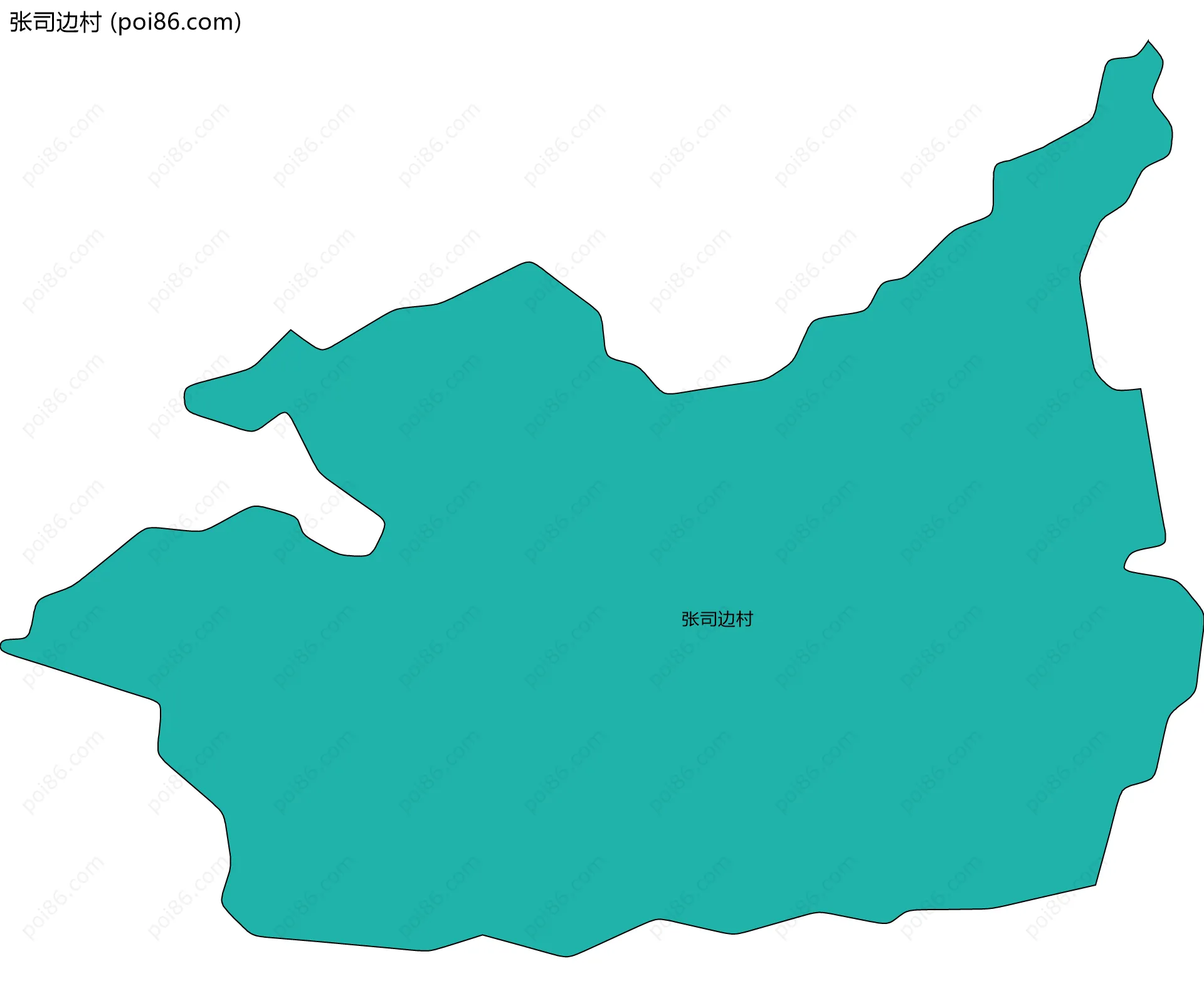 张司边村边界地图
