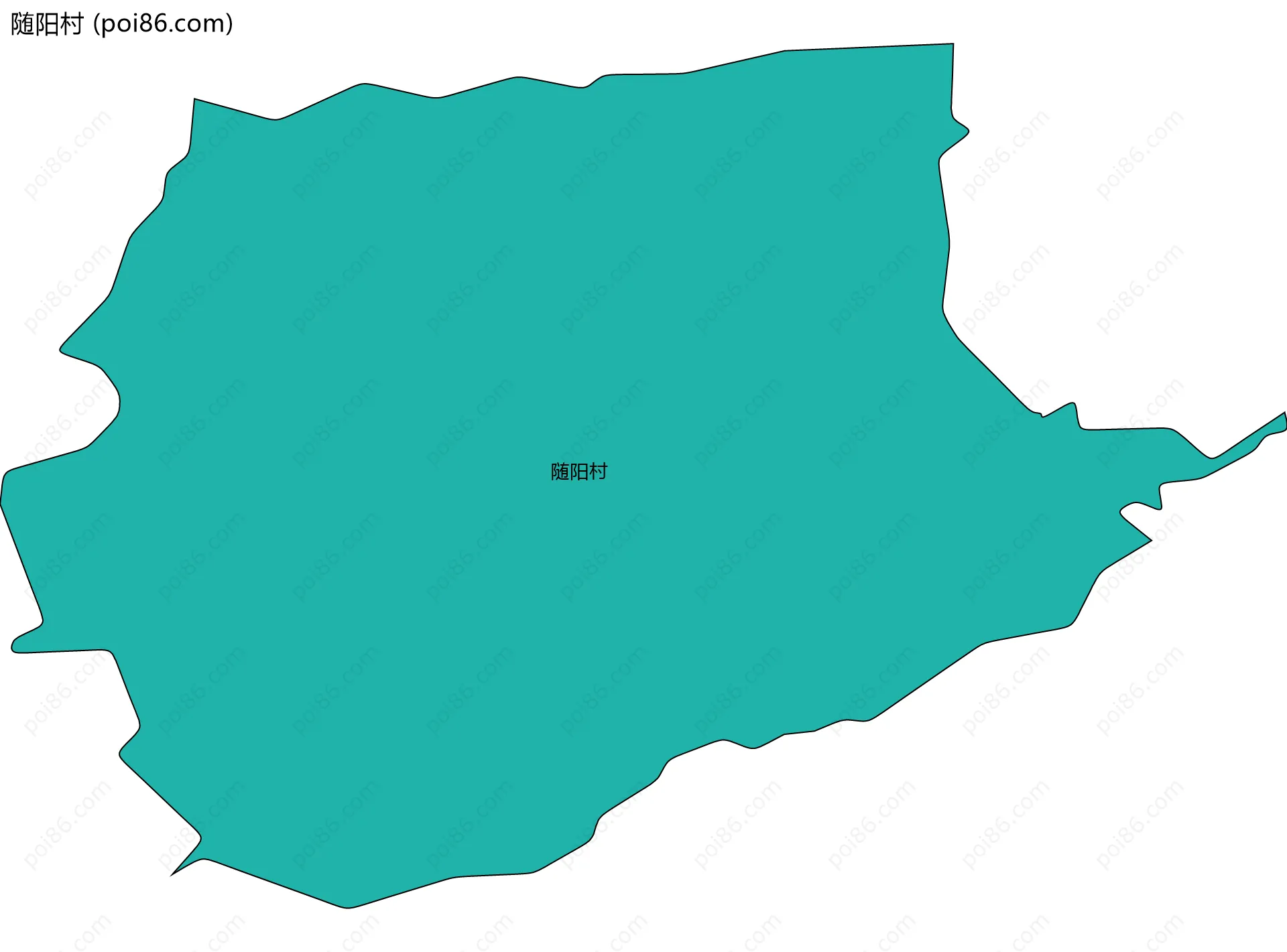 随阳村边界地图