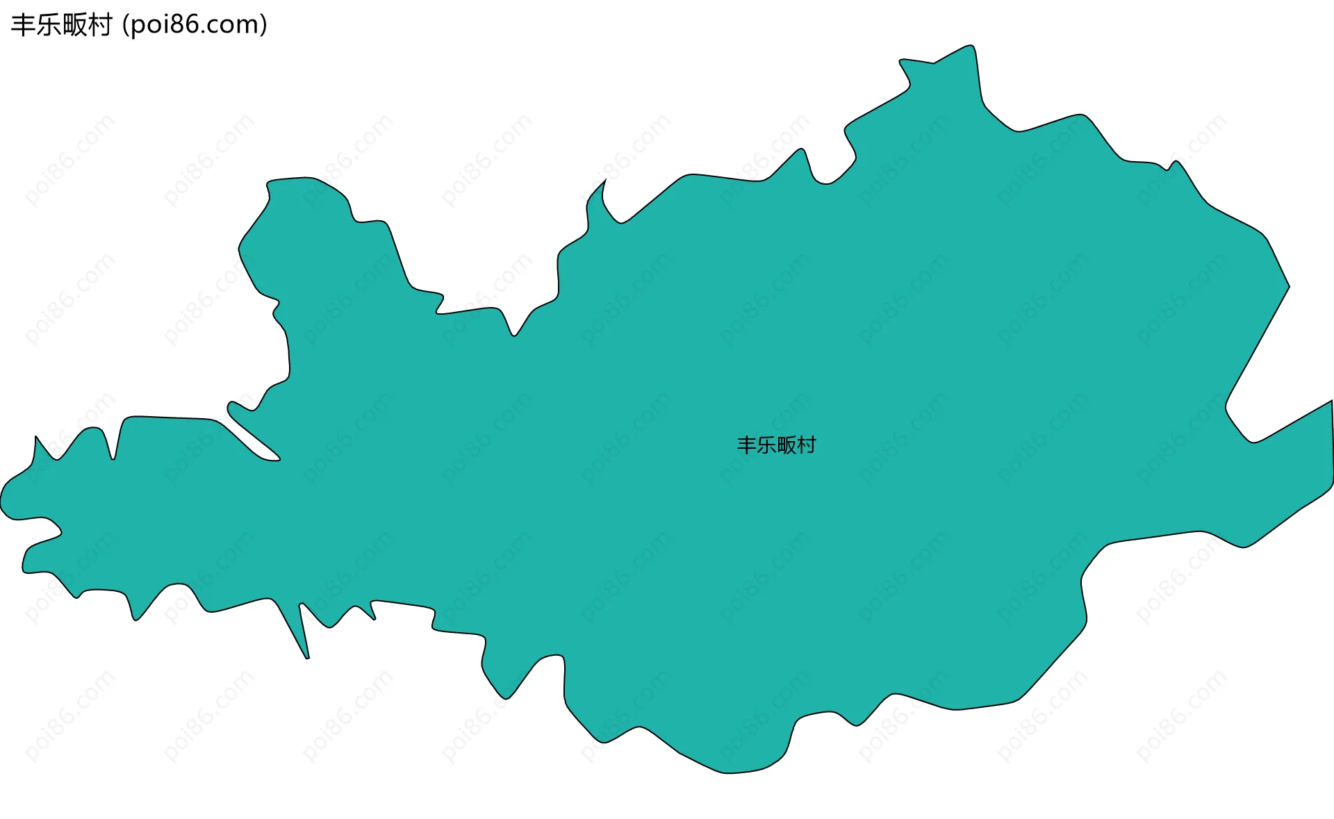 丰乐畈村边界地图