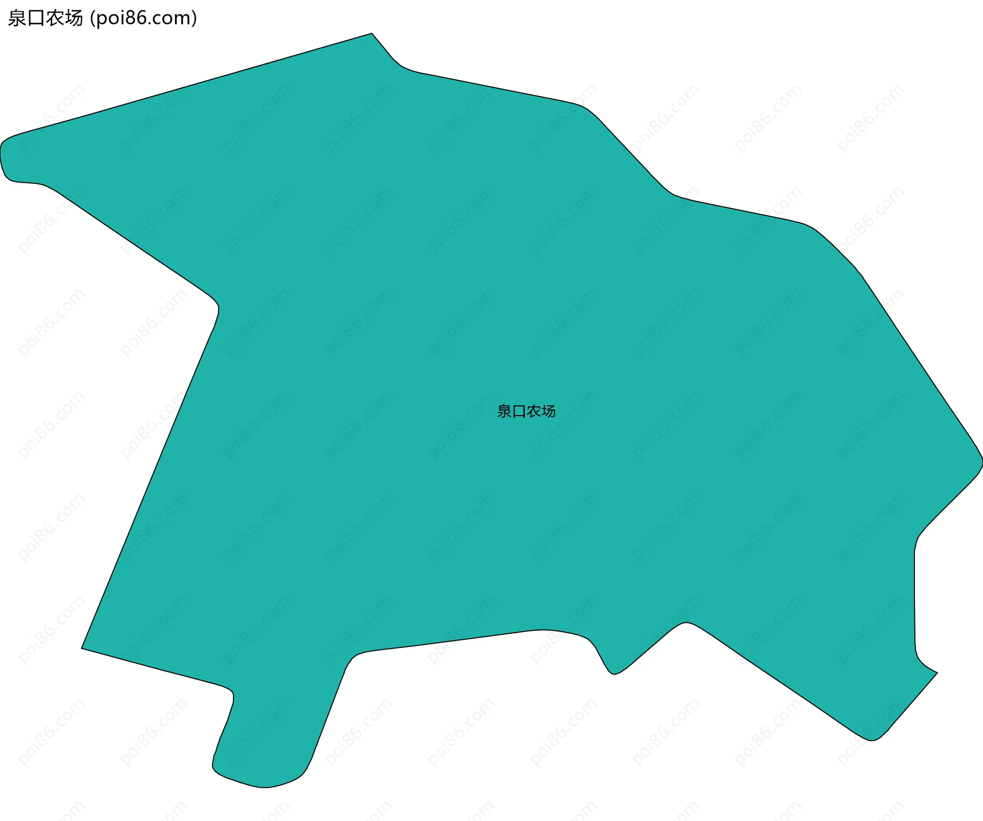 泉口农场边界地图