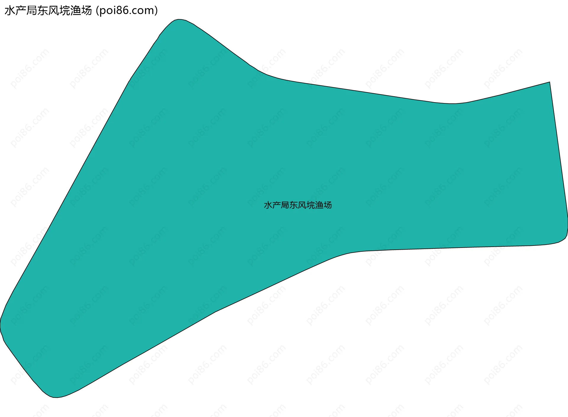水产局东风垸渔场边界地图