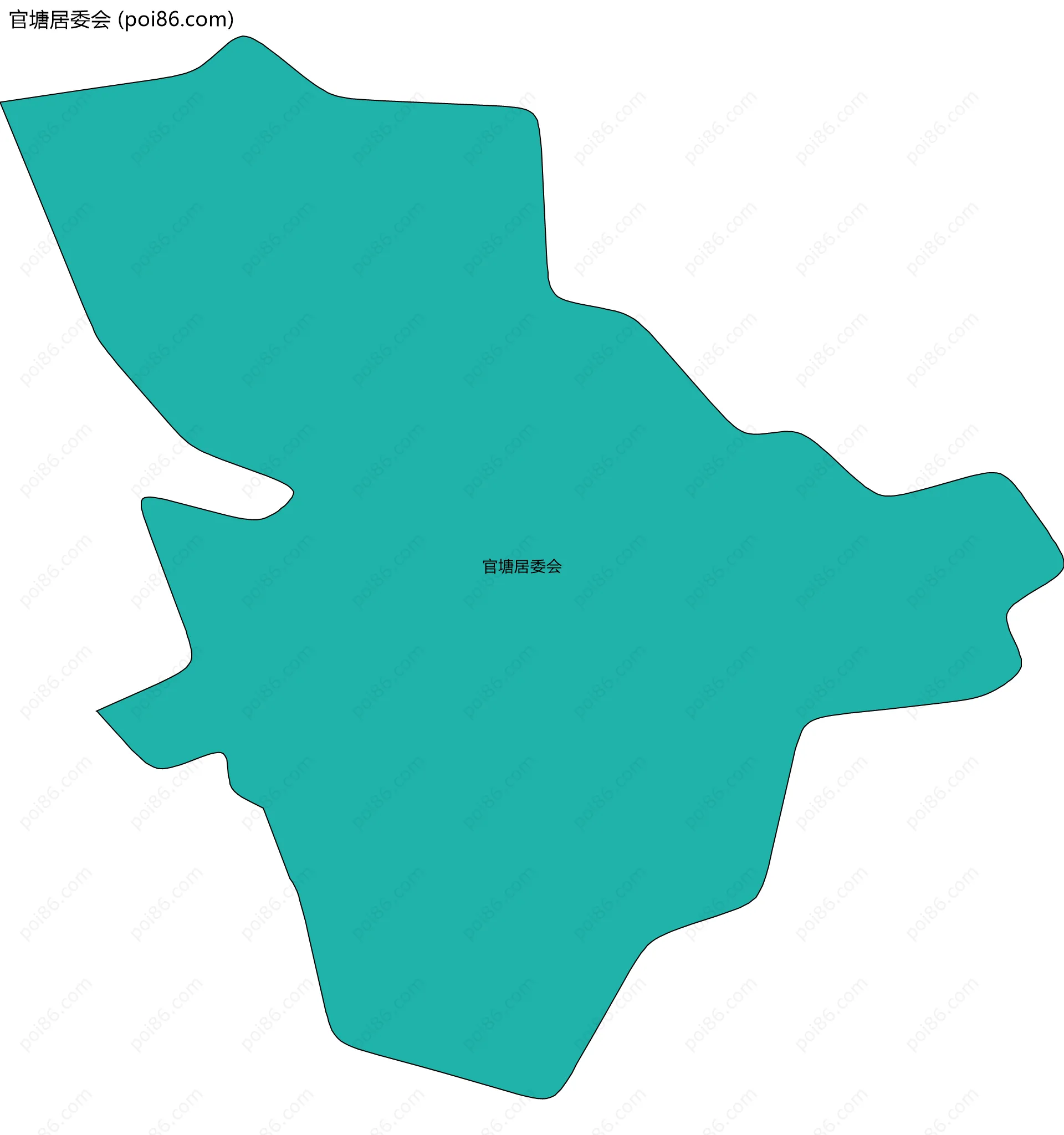 官塘居委会边界地图