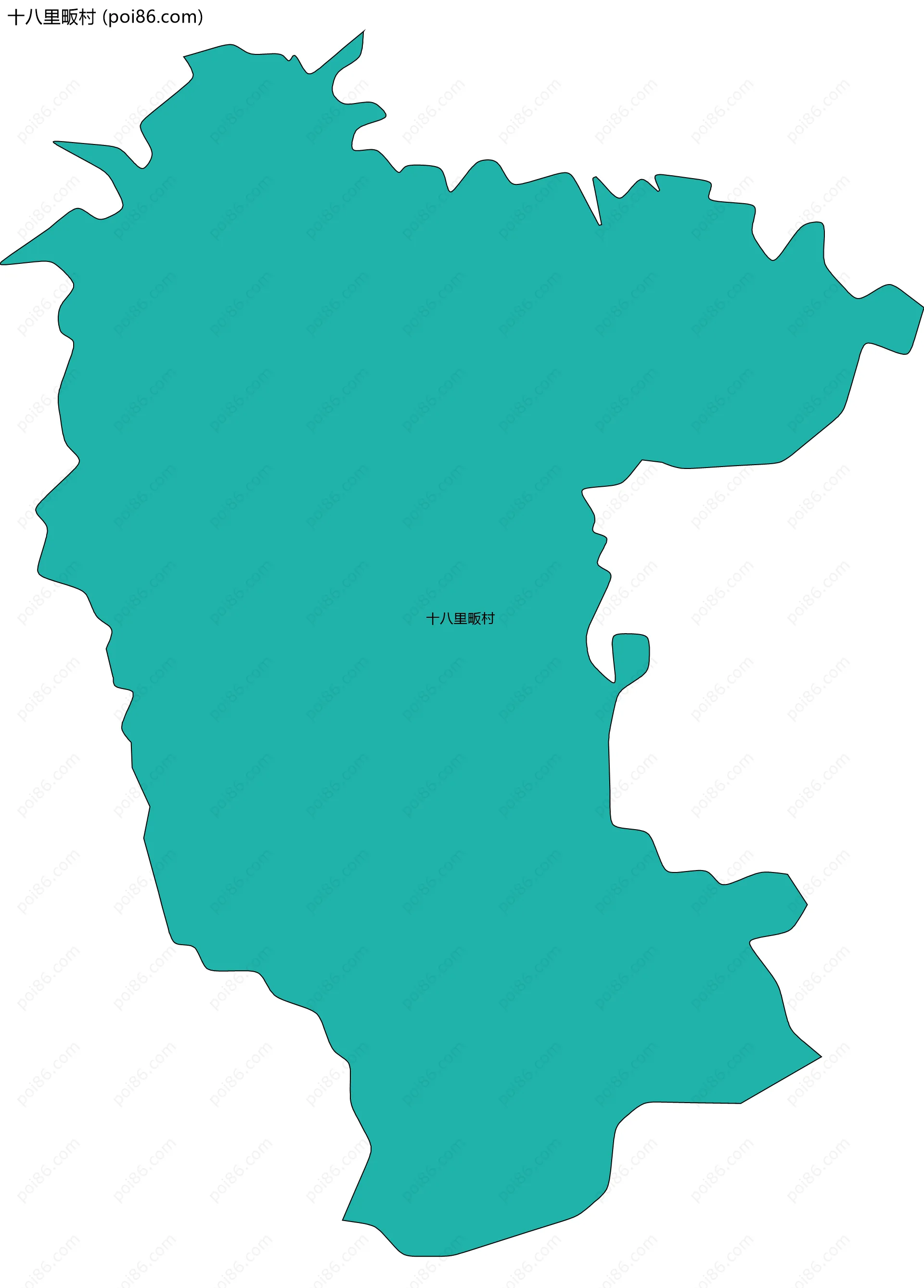 十八里畈村边界地图