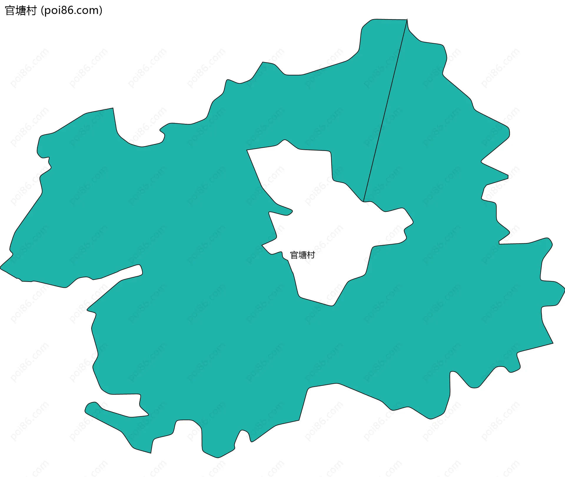 官塘村边界地图