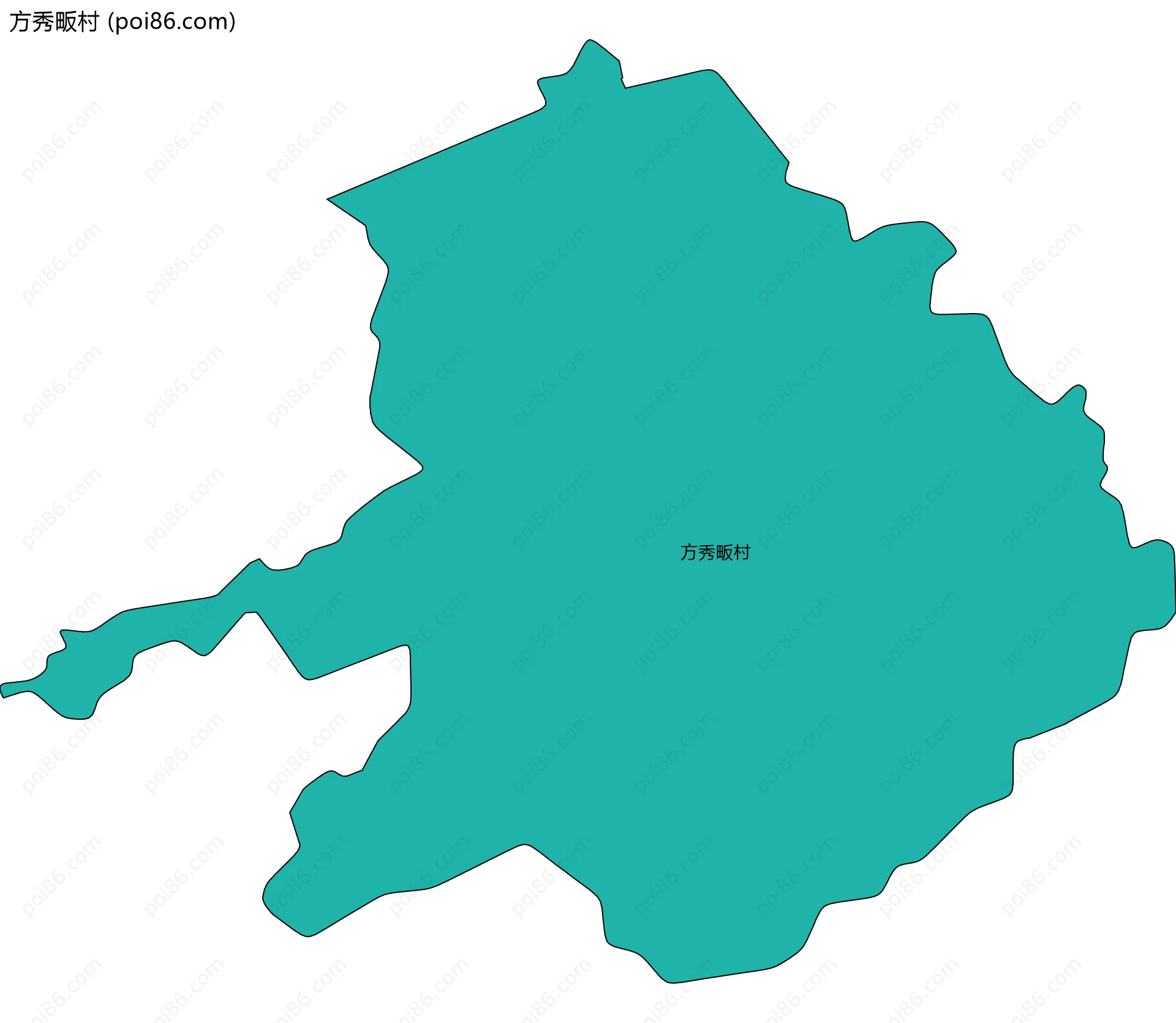方秀畈村边界地图