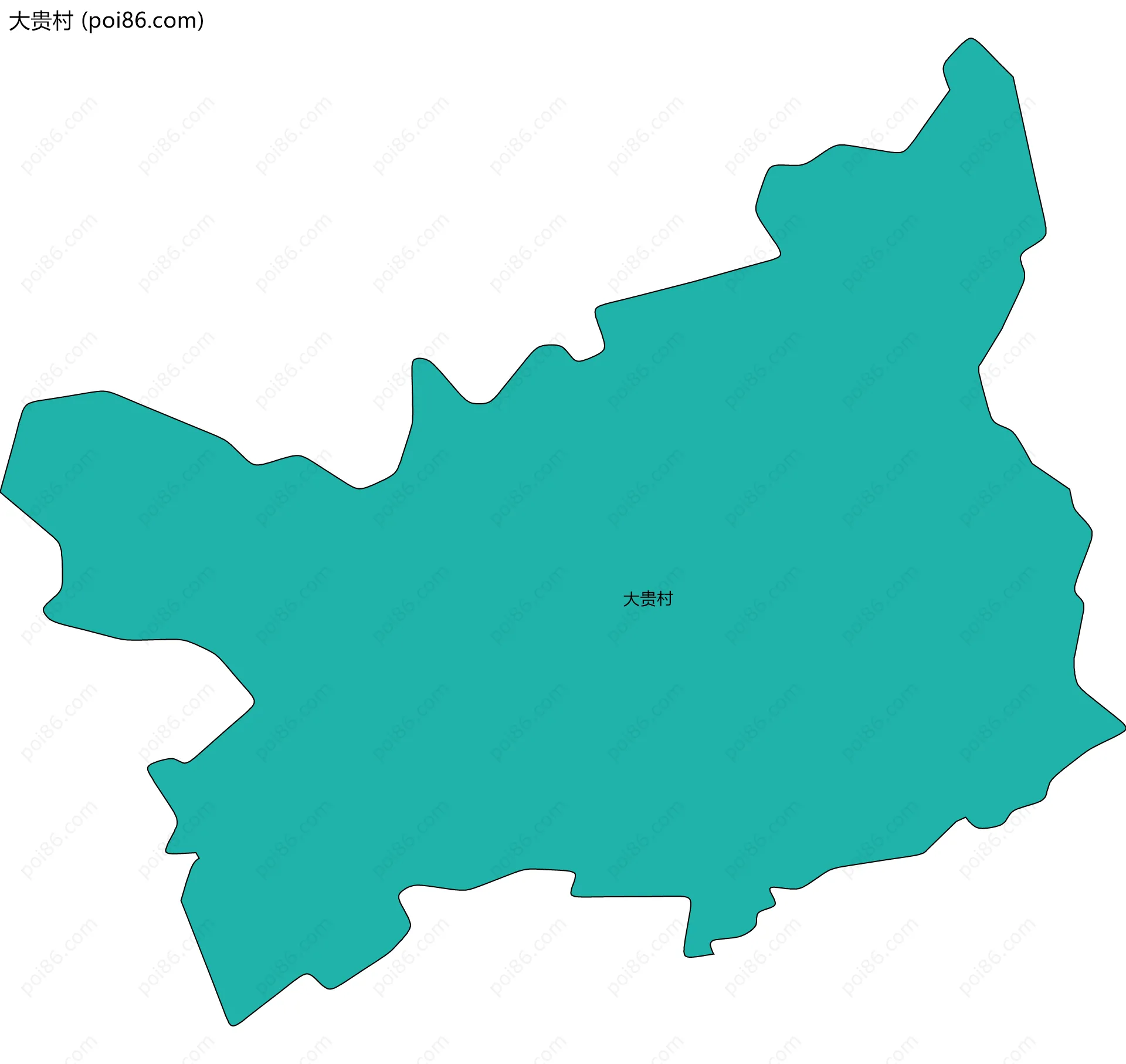 大贵村边界地图