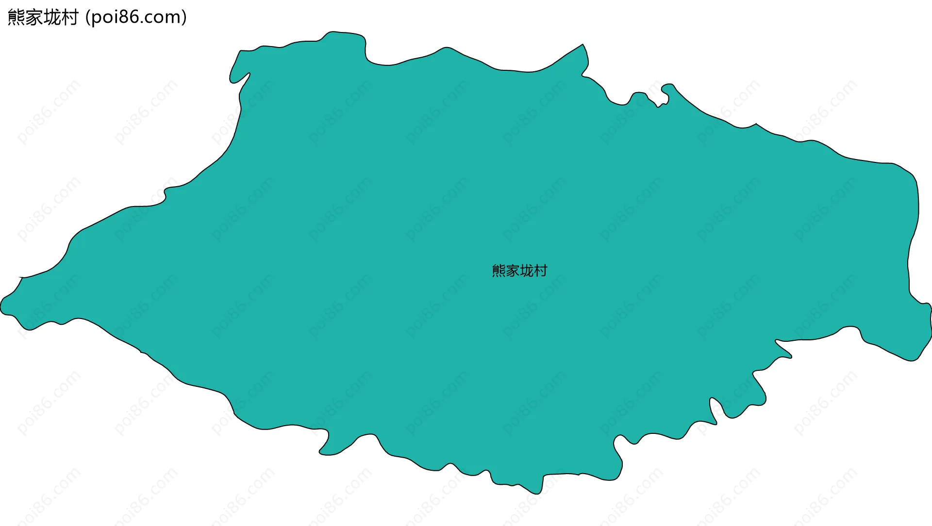 熊家垅村边界地图