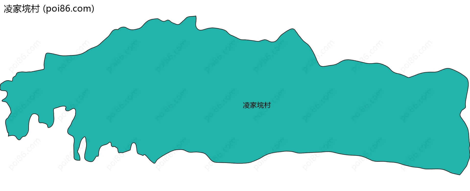凌家垸村边界地图