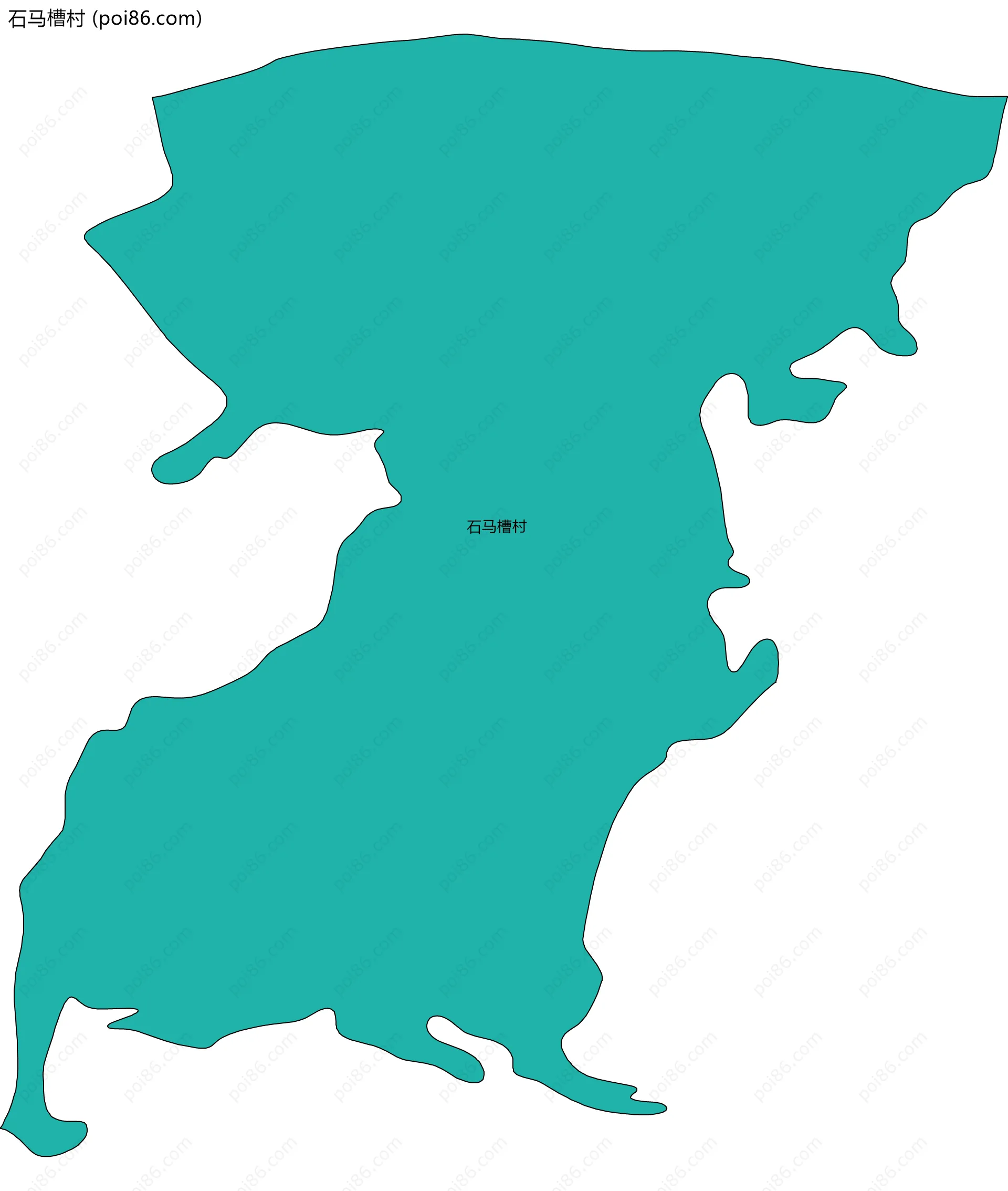 石马槽村边界地图