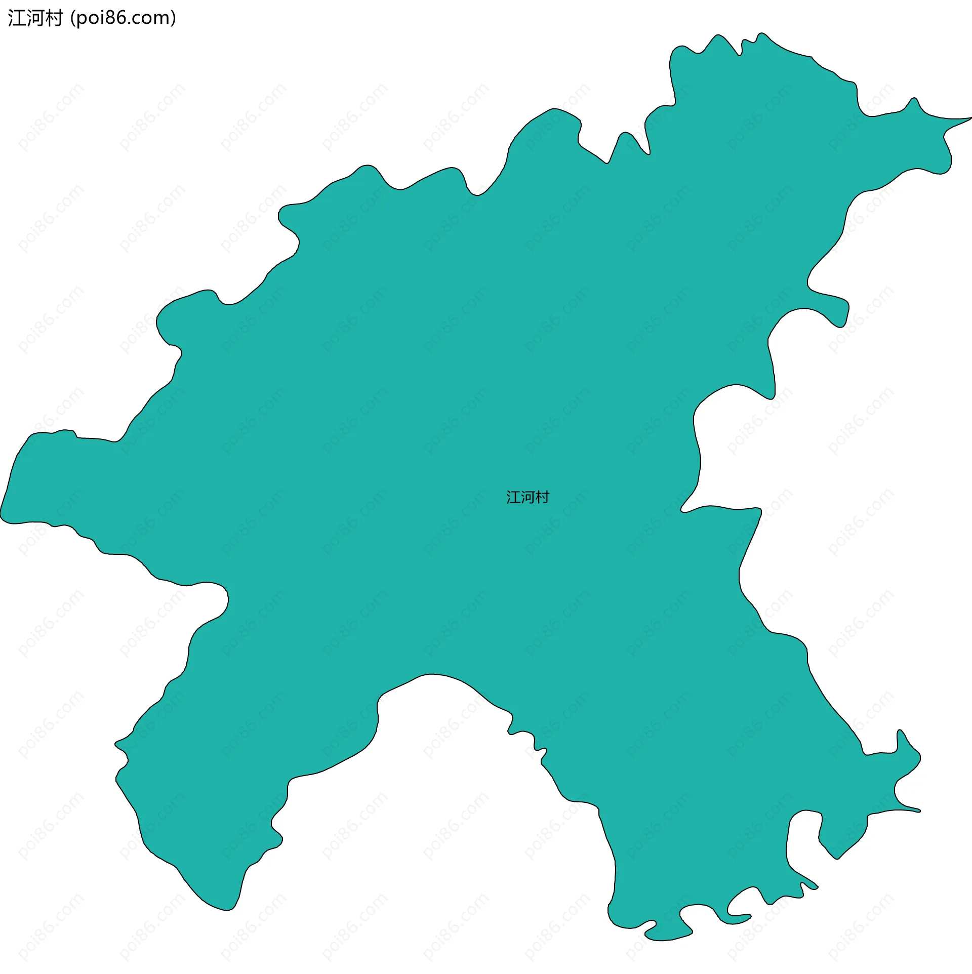江河村边界地图
