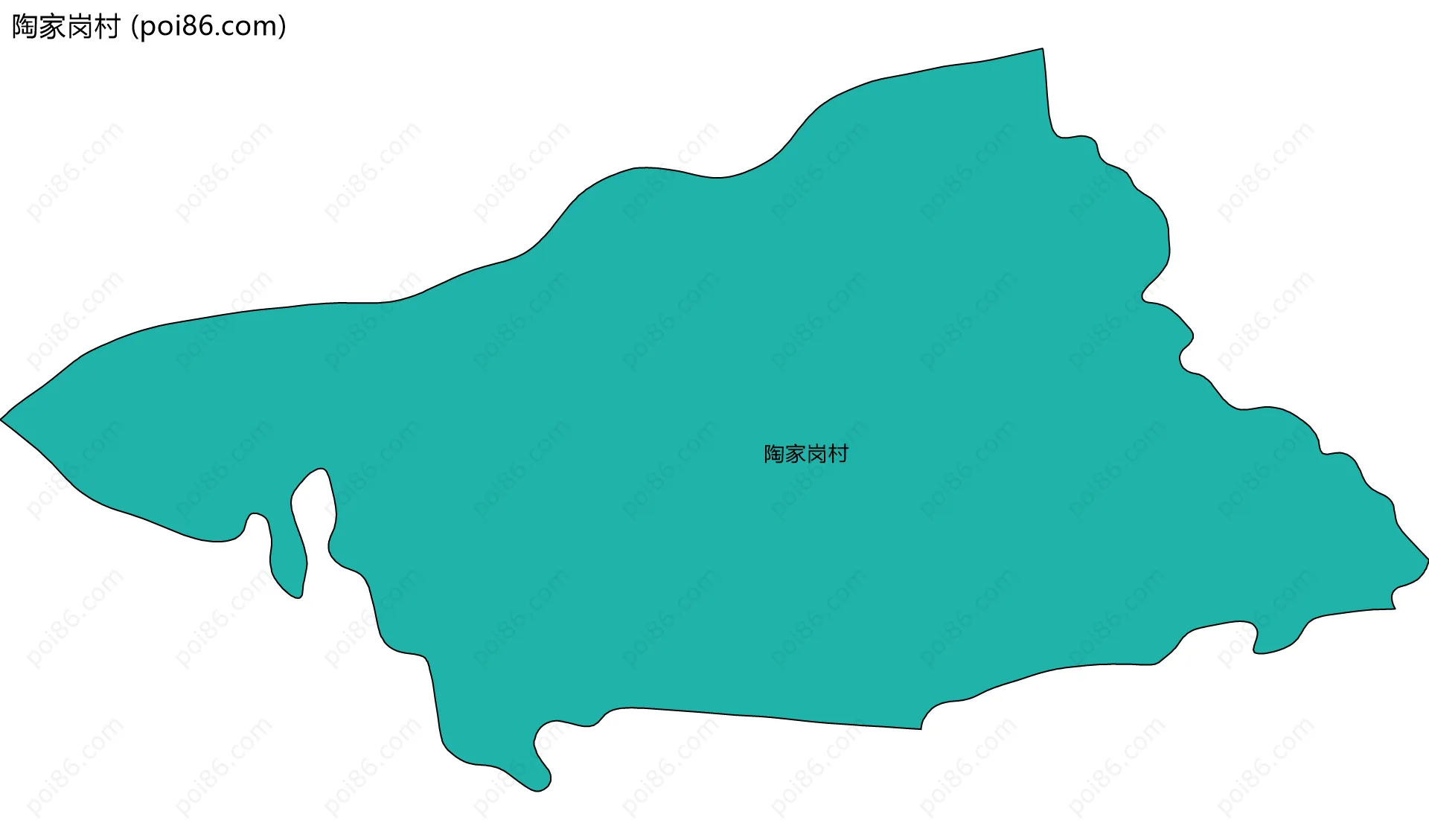陶家岗村边界地图