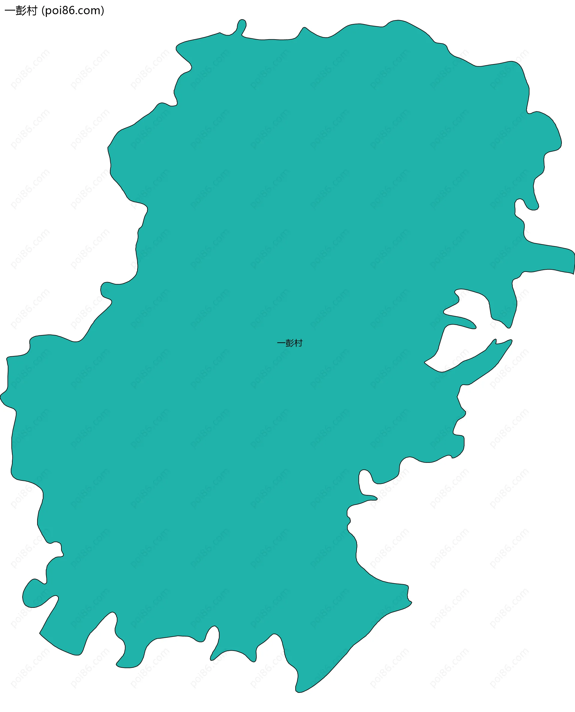 一彭村边界地图