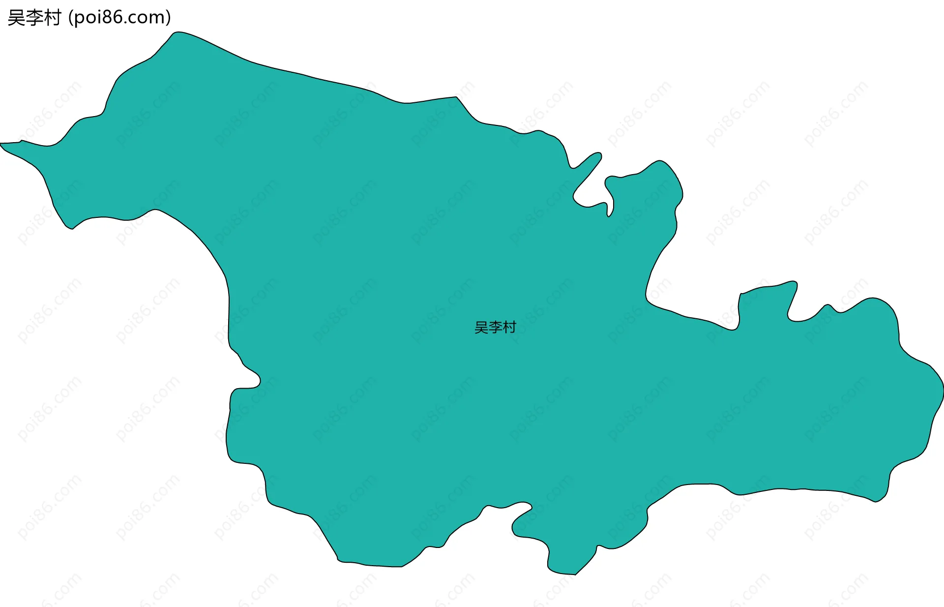 吴李村边界地图