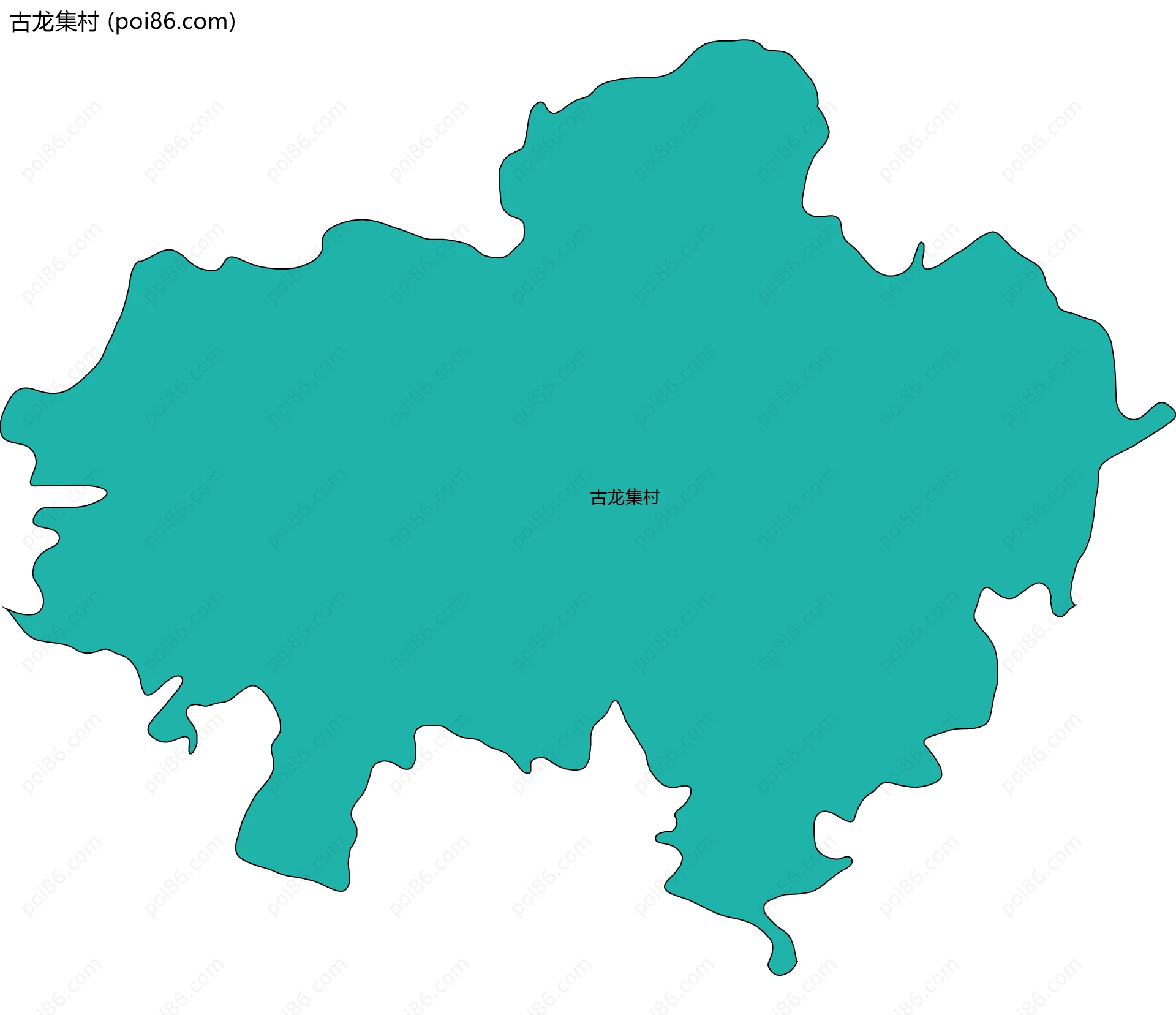 古龙集村边界地图