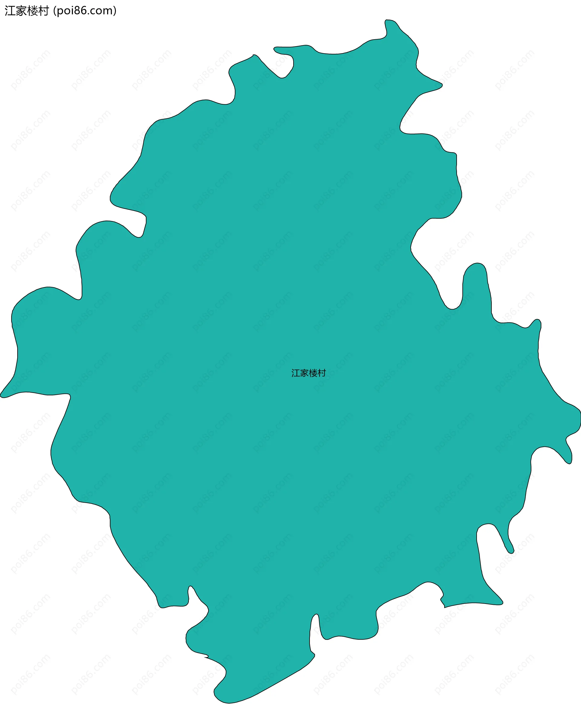 江家楼村边界地图