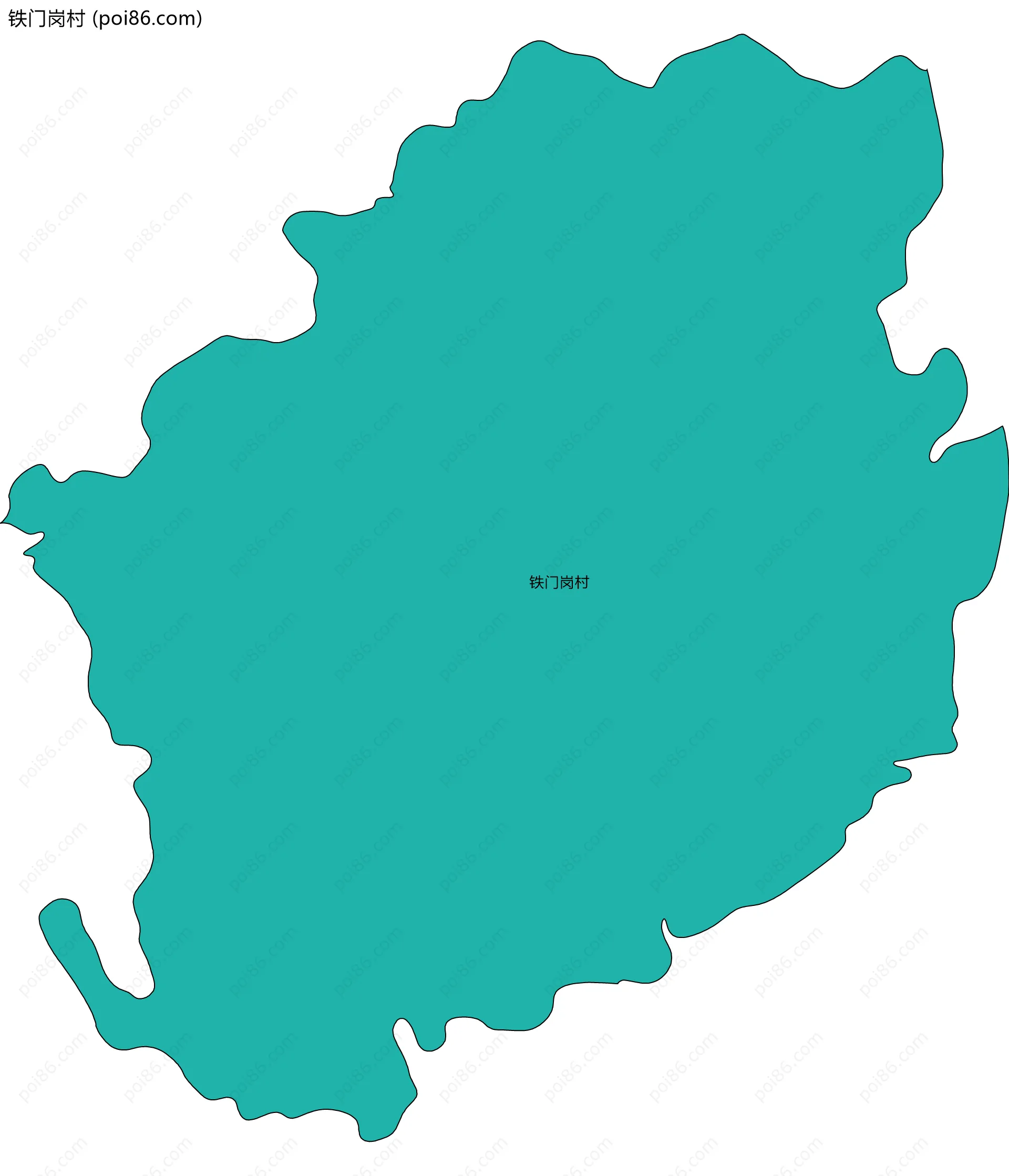 铁门岗村边界地图