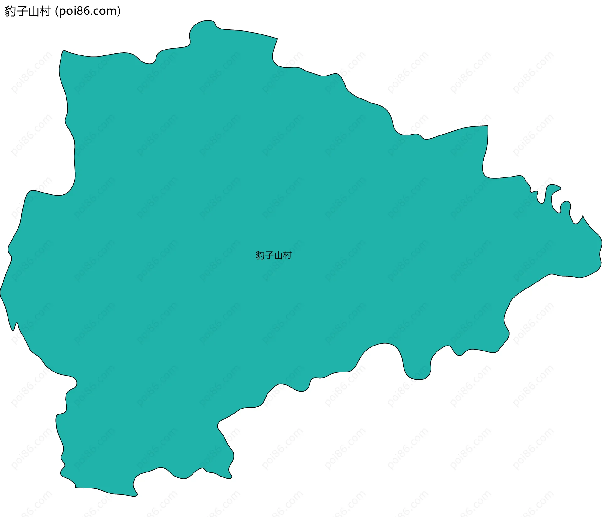 豹子山村边界地图