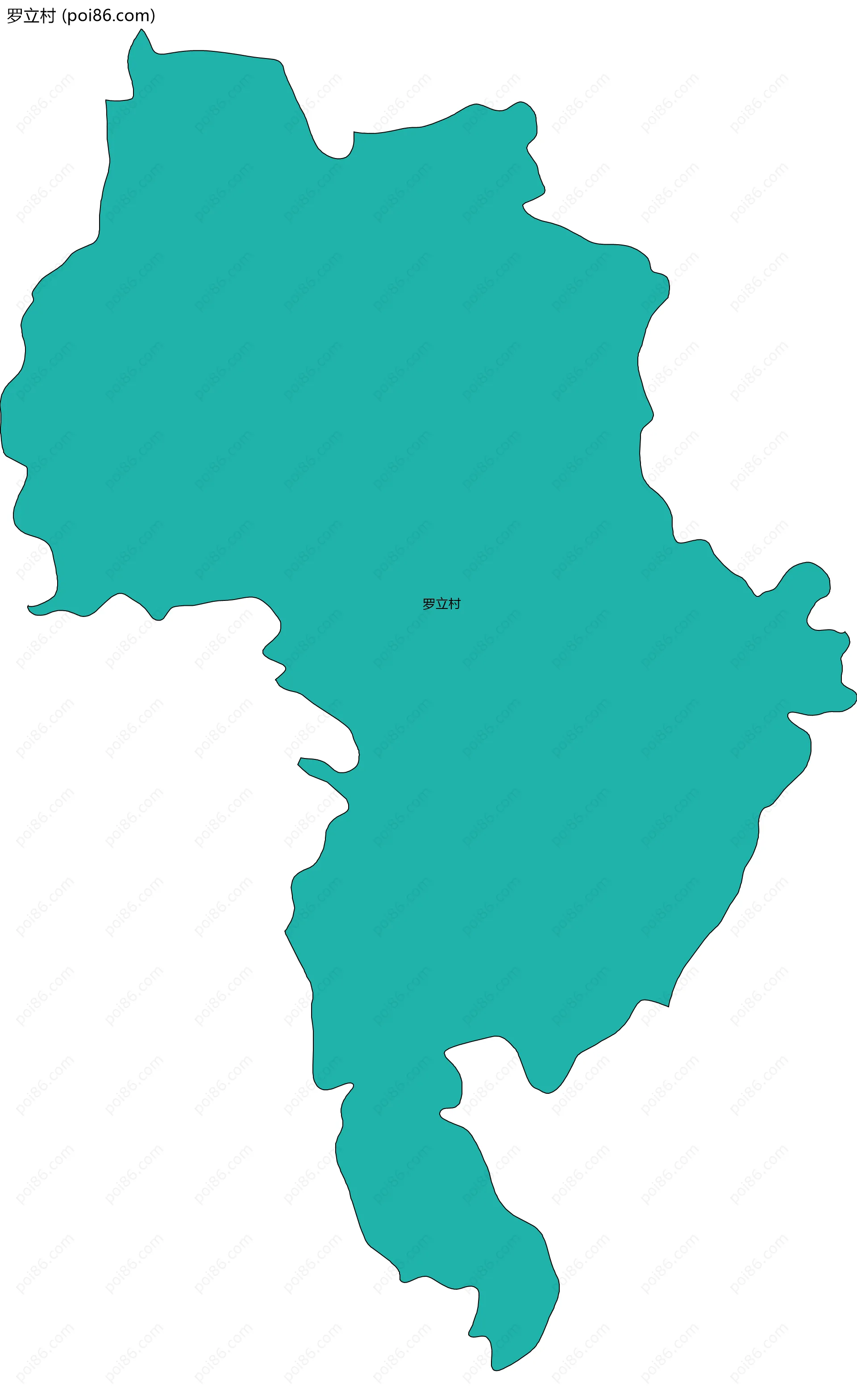 罗立村边界地图