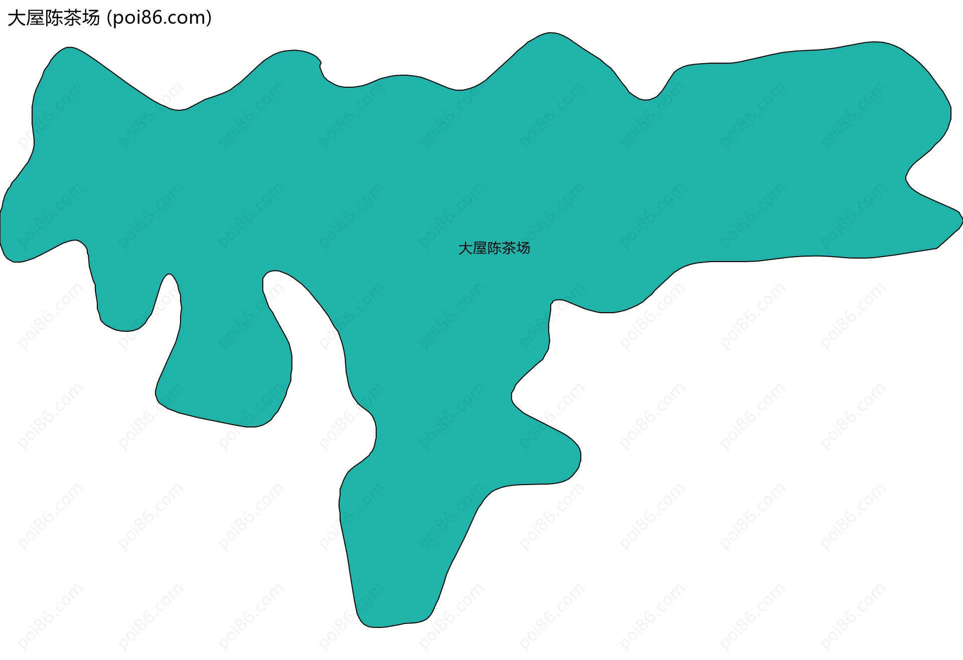 大屋陈茶场边界地图