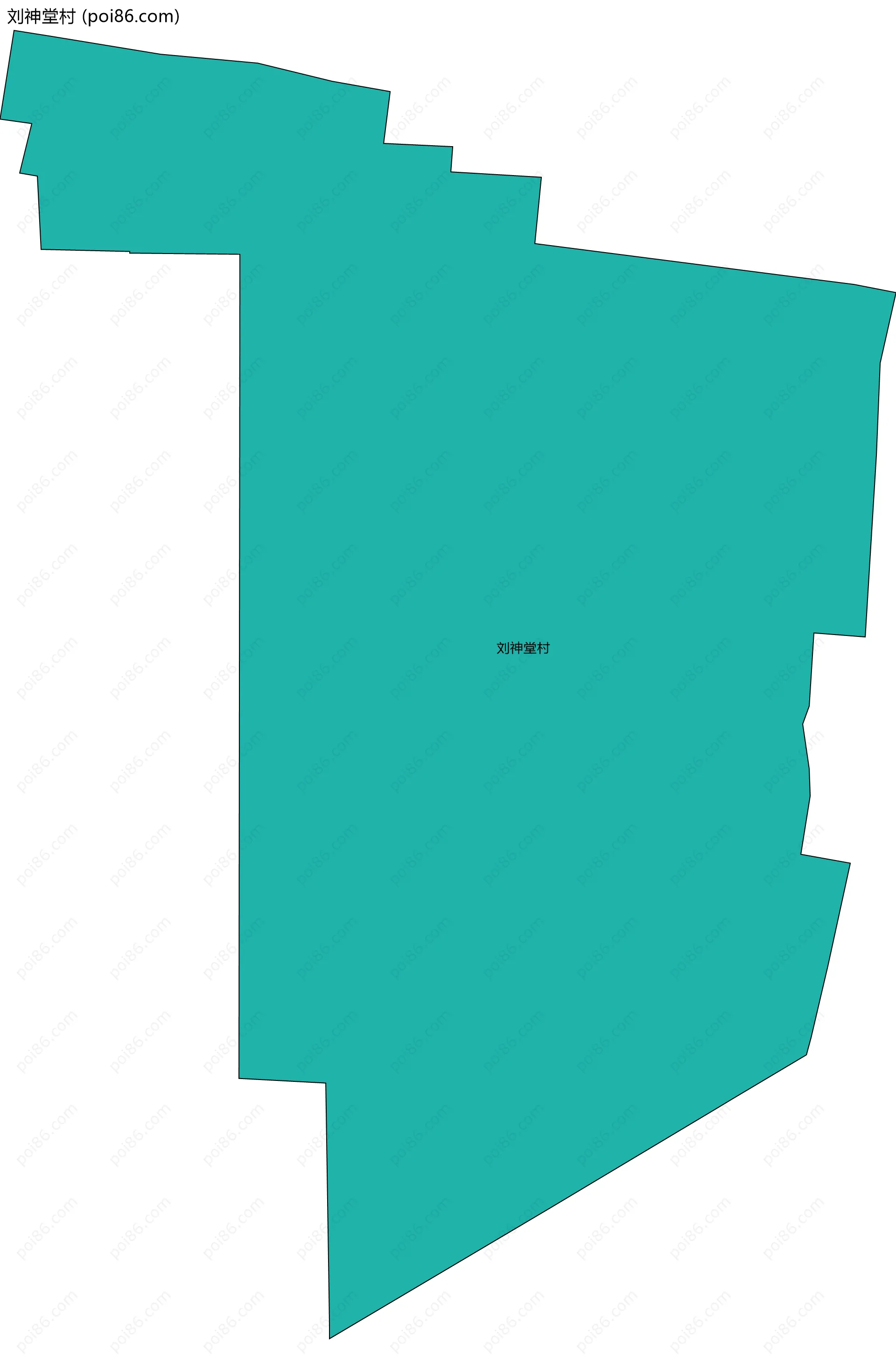 刘神堂村边界地图